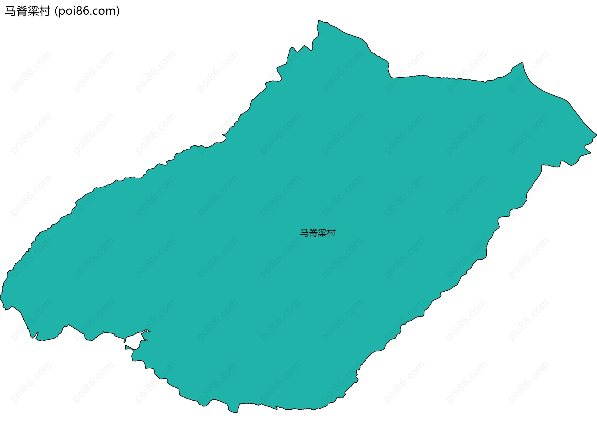 马脊梁村边界地图