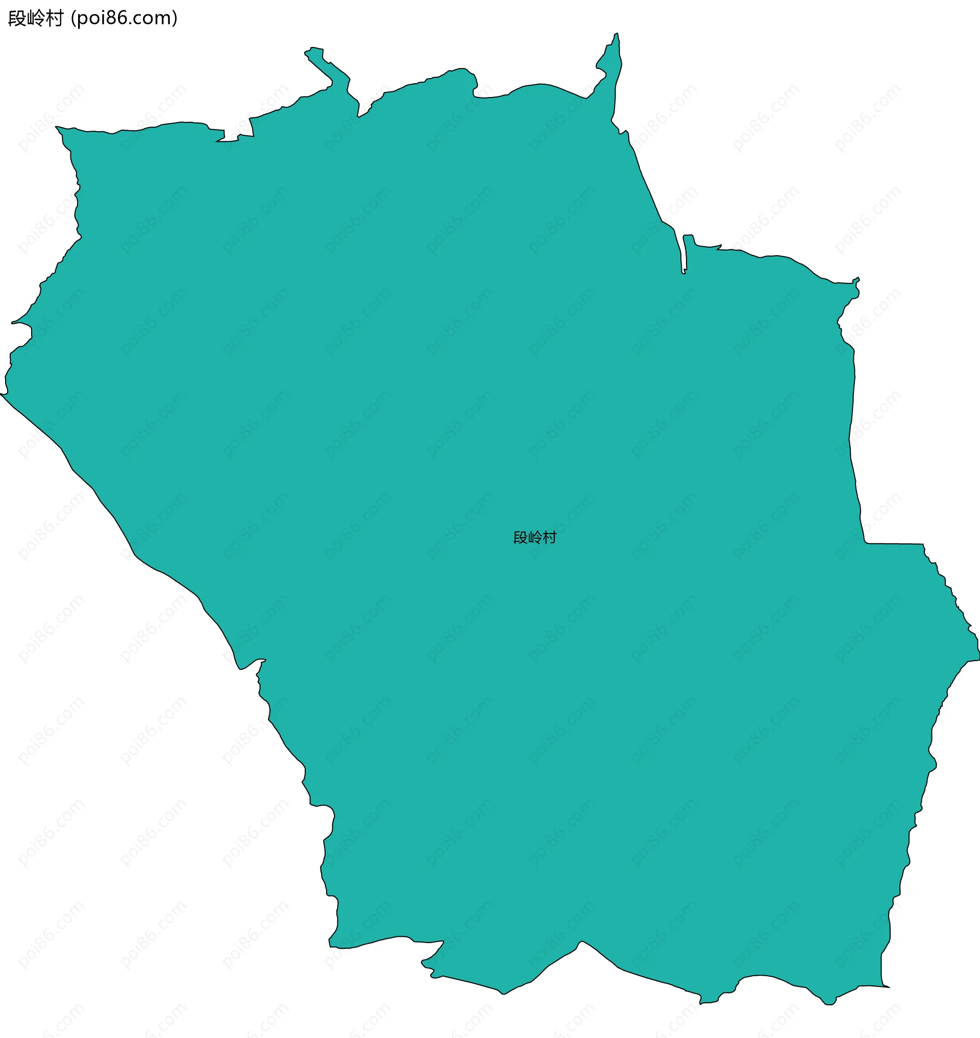 段岭村边界地图