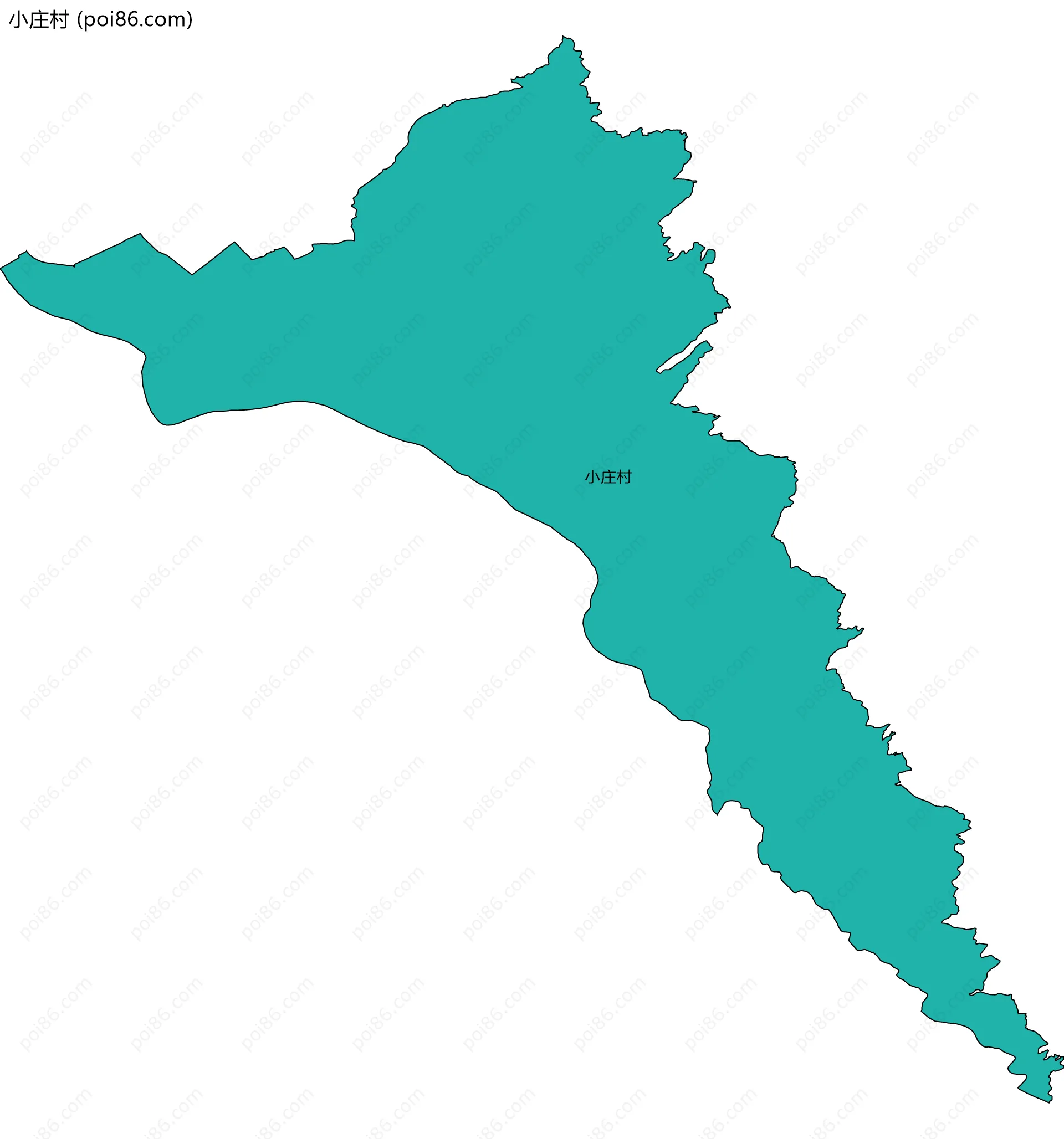 小庄村边界地图