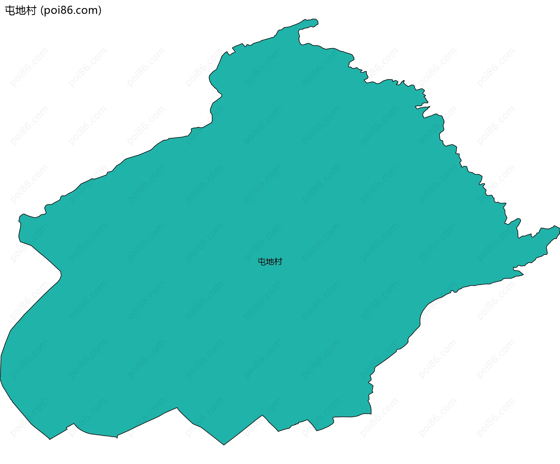 屯地村边界地图