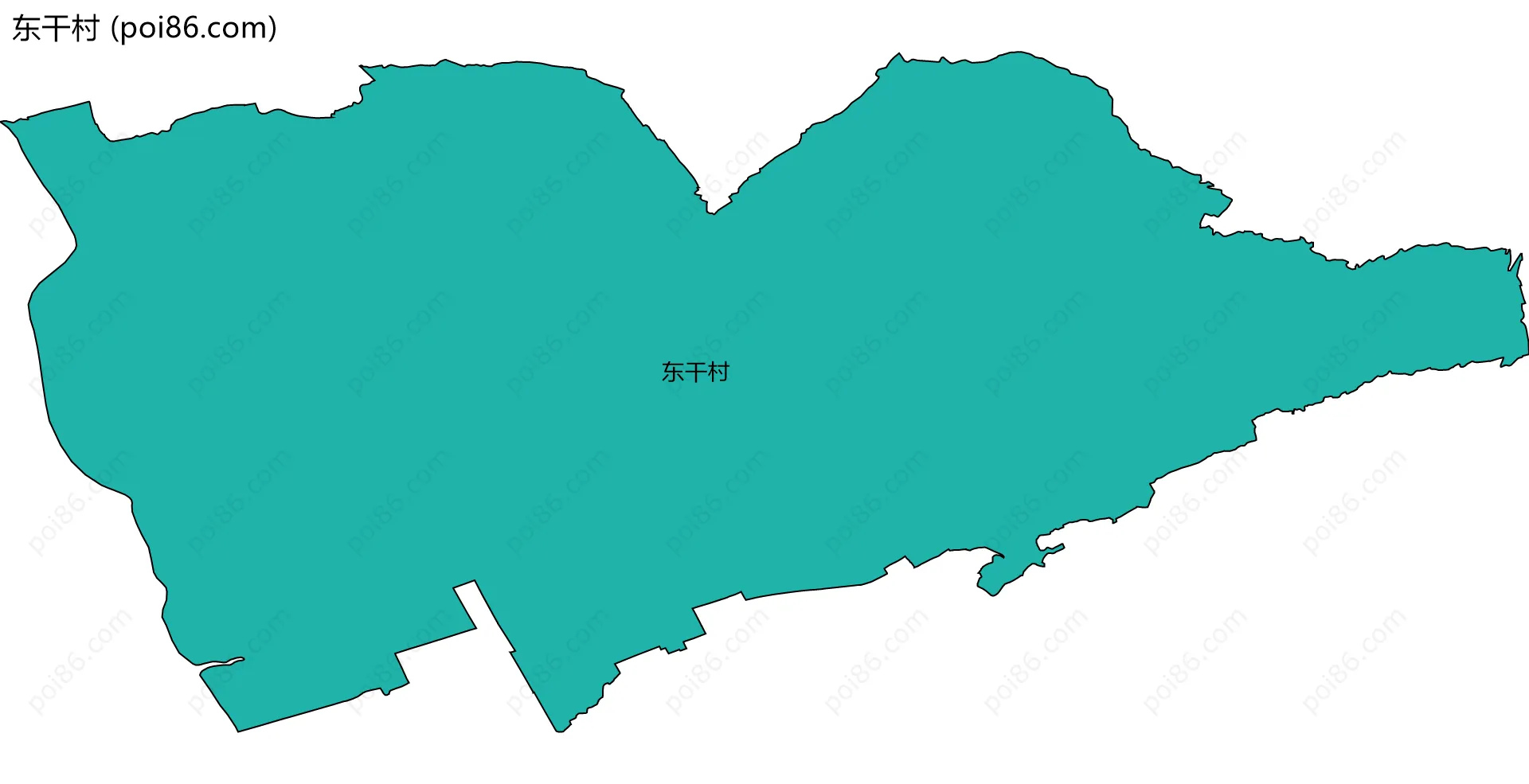 东干村边界地图