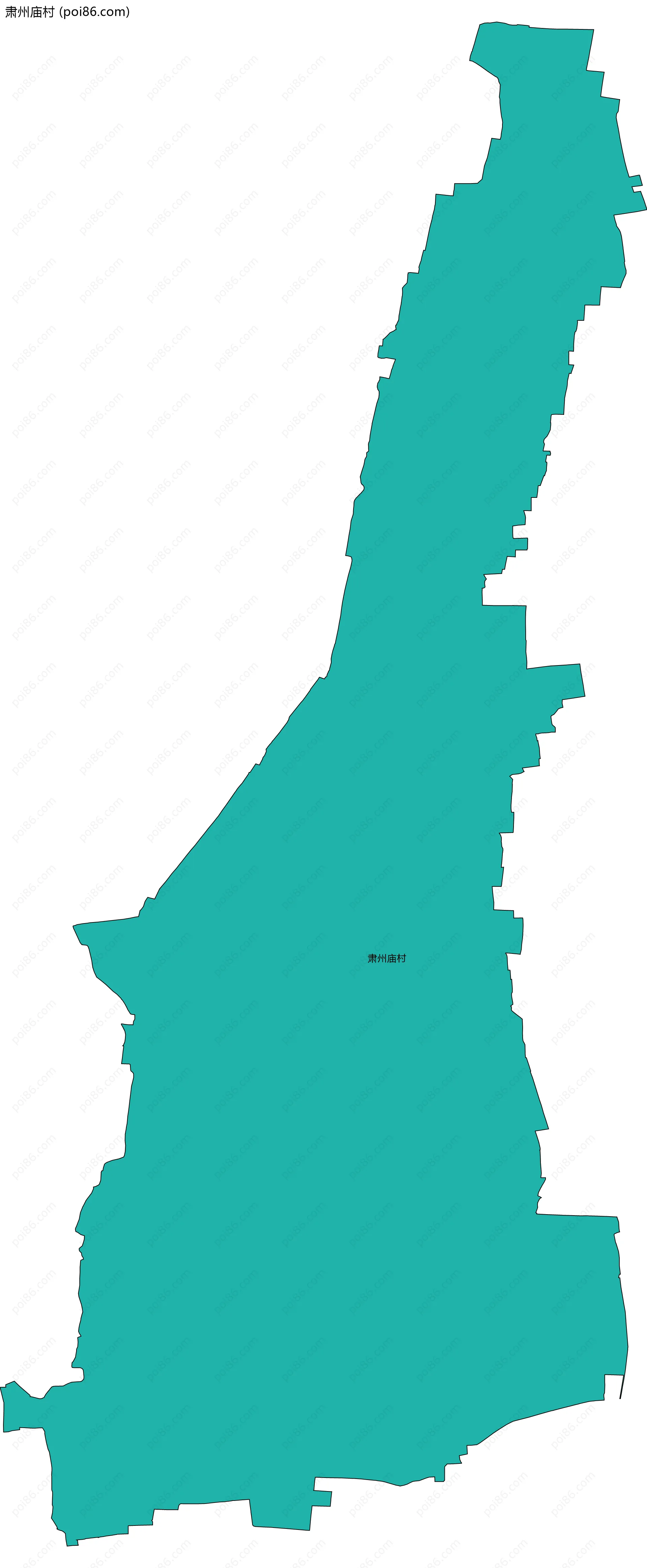 肃州庙村边界地图