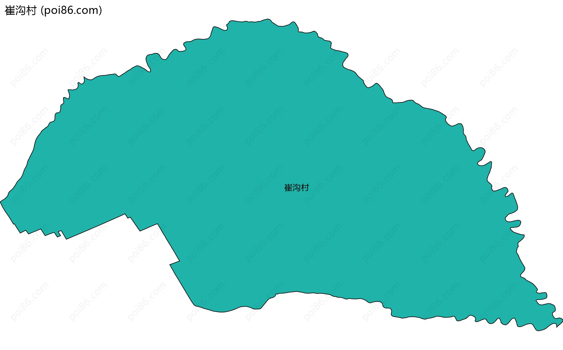 崔沟村边界地图