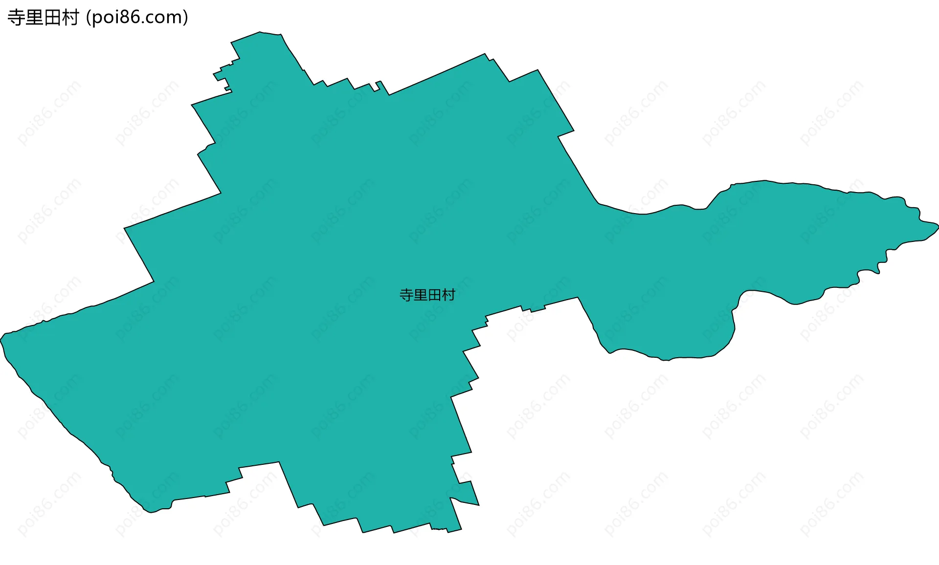 寺里田村边界地图