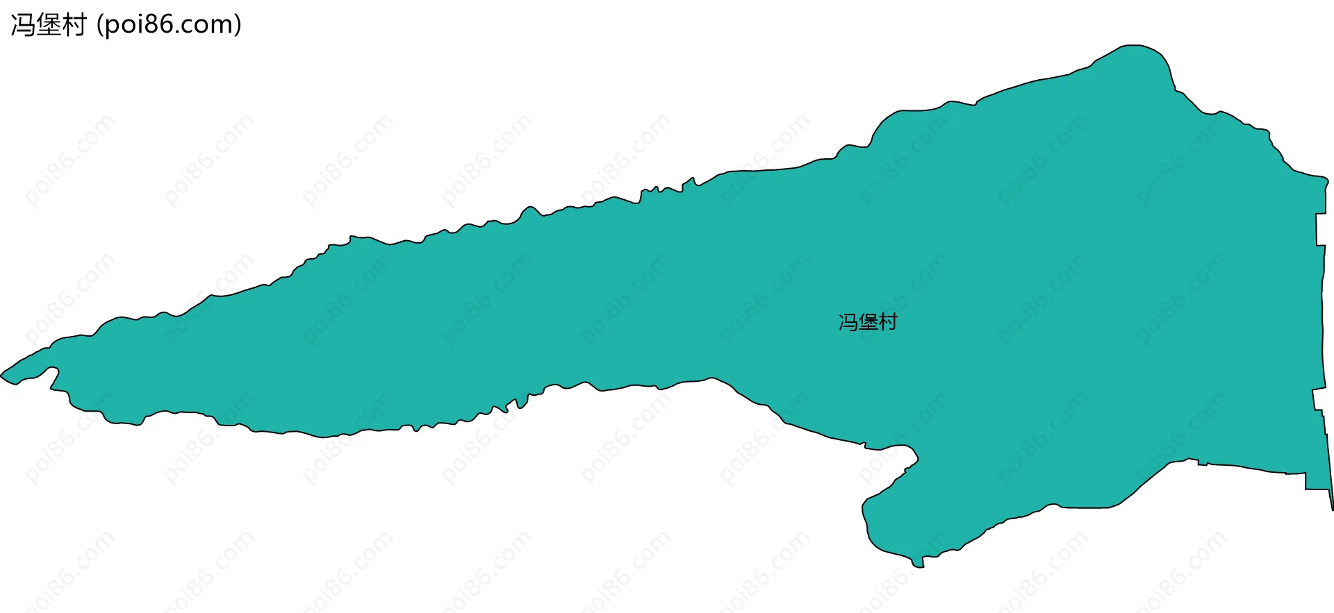 冯堡村边界地图