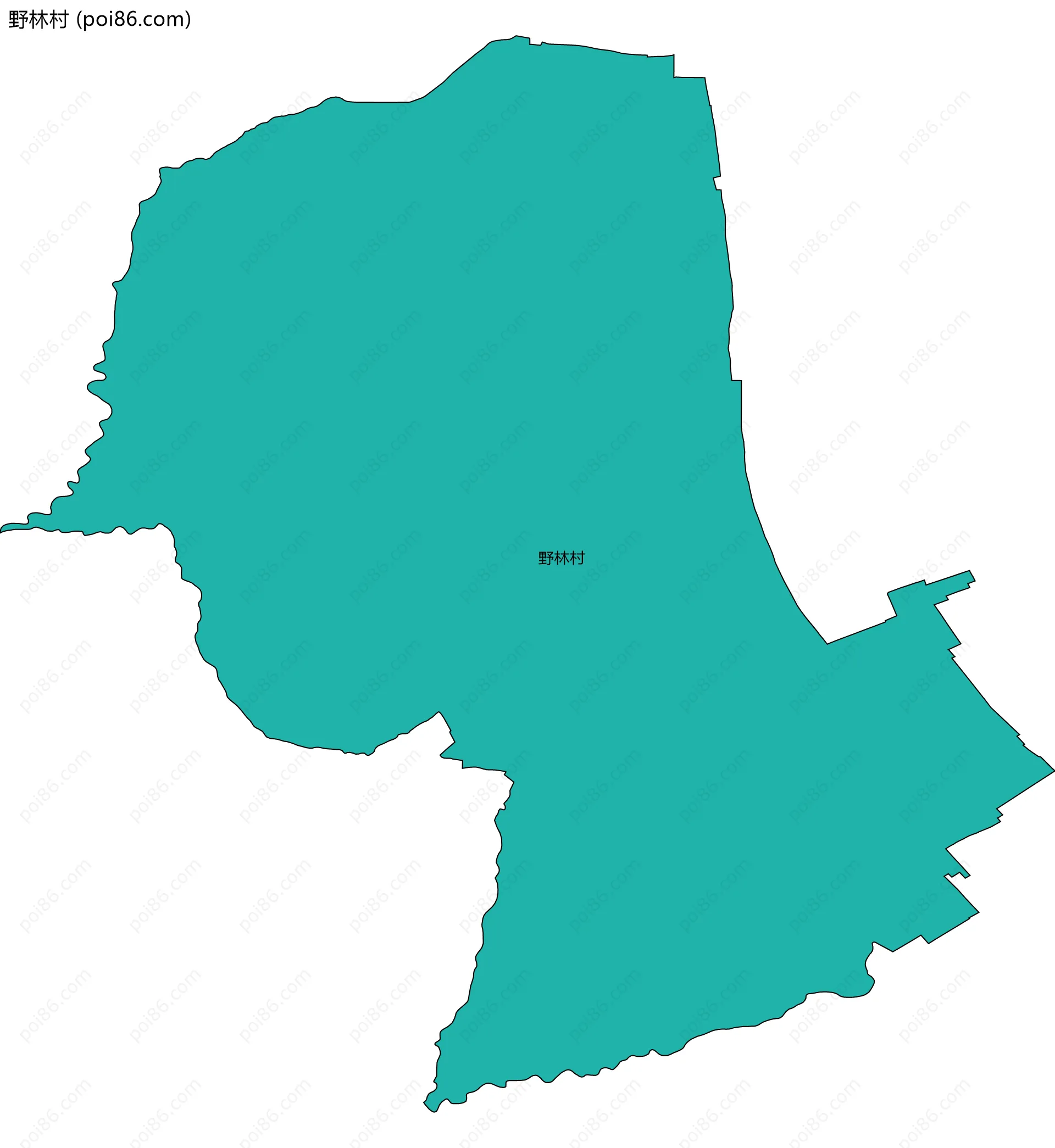野林村边界地图