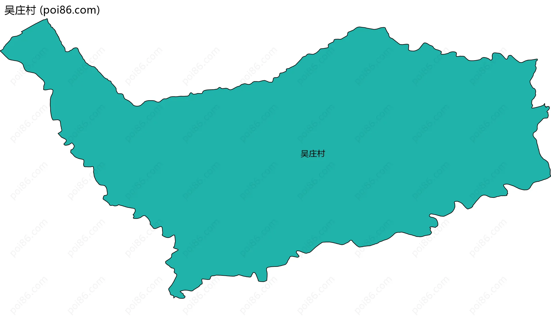 吴庄村边界地图