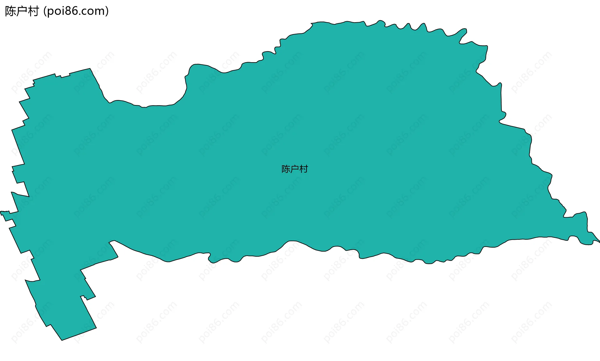 陈户村边界地图