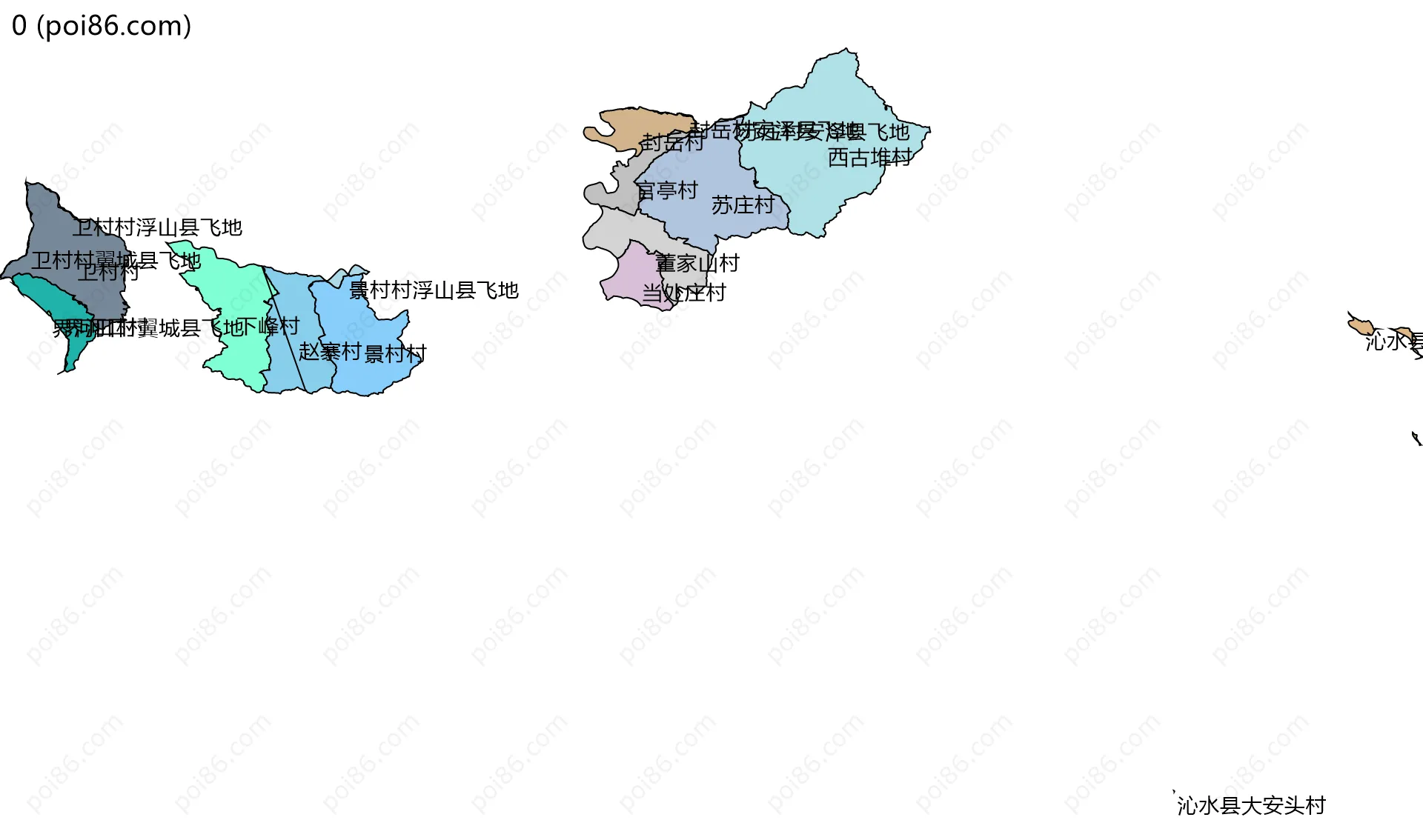 0边界地图(五级行政区划)