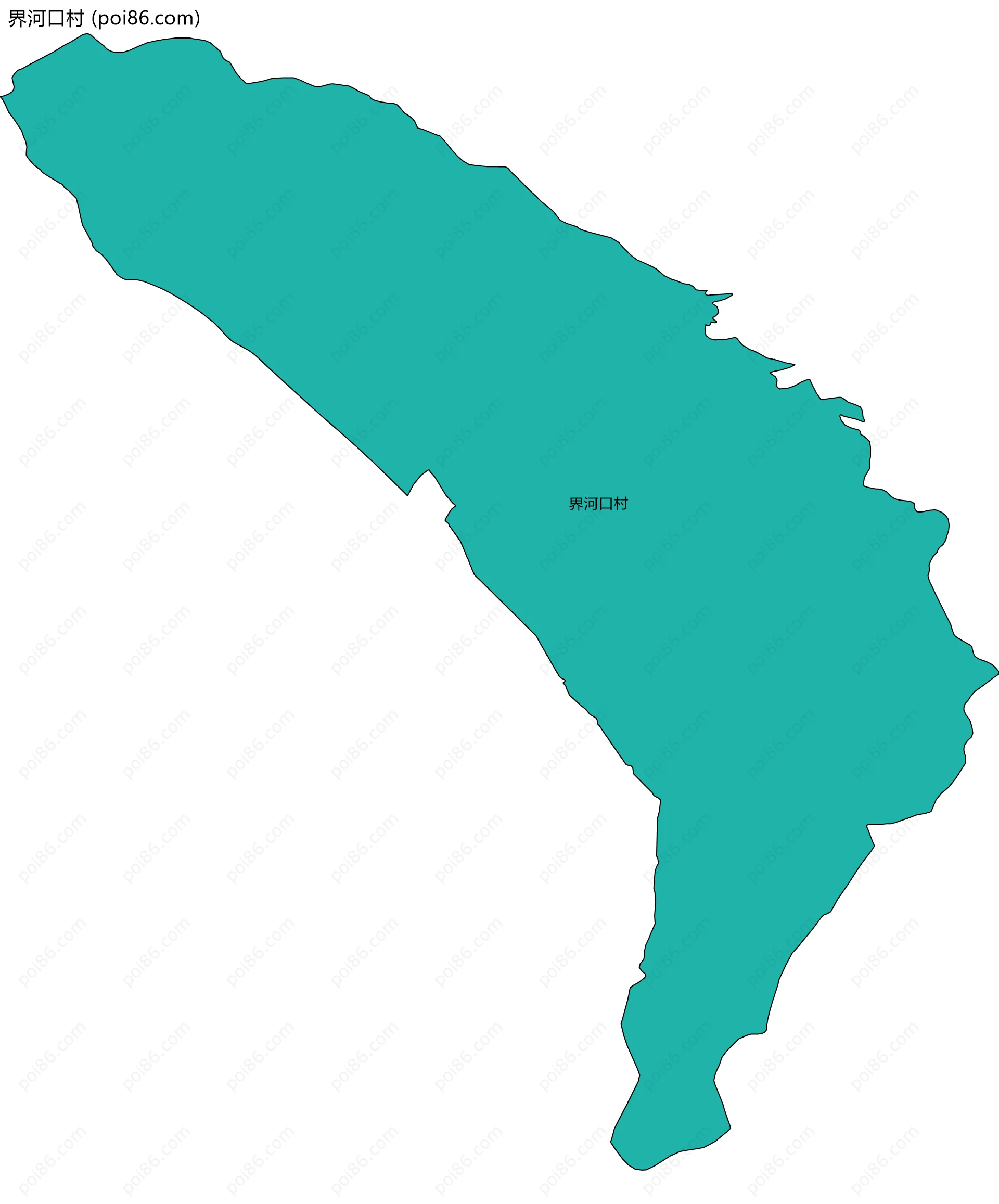 界河口村边界地图