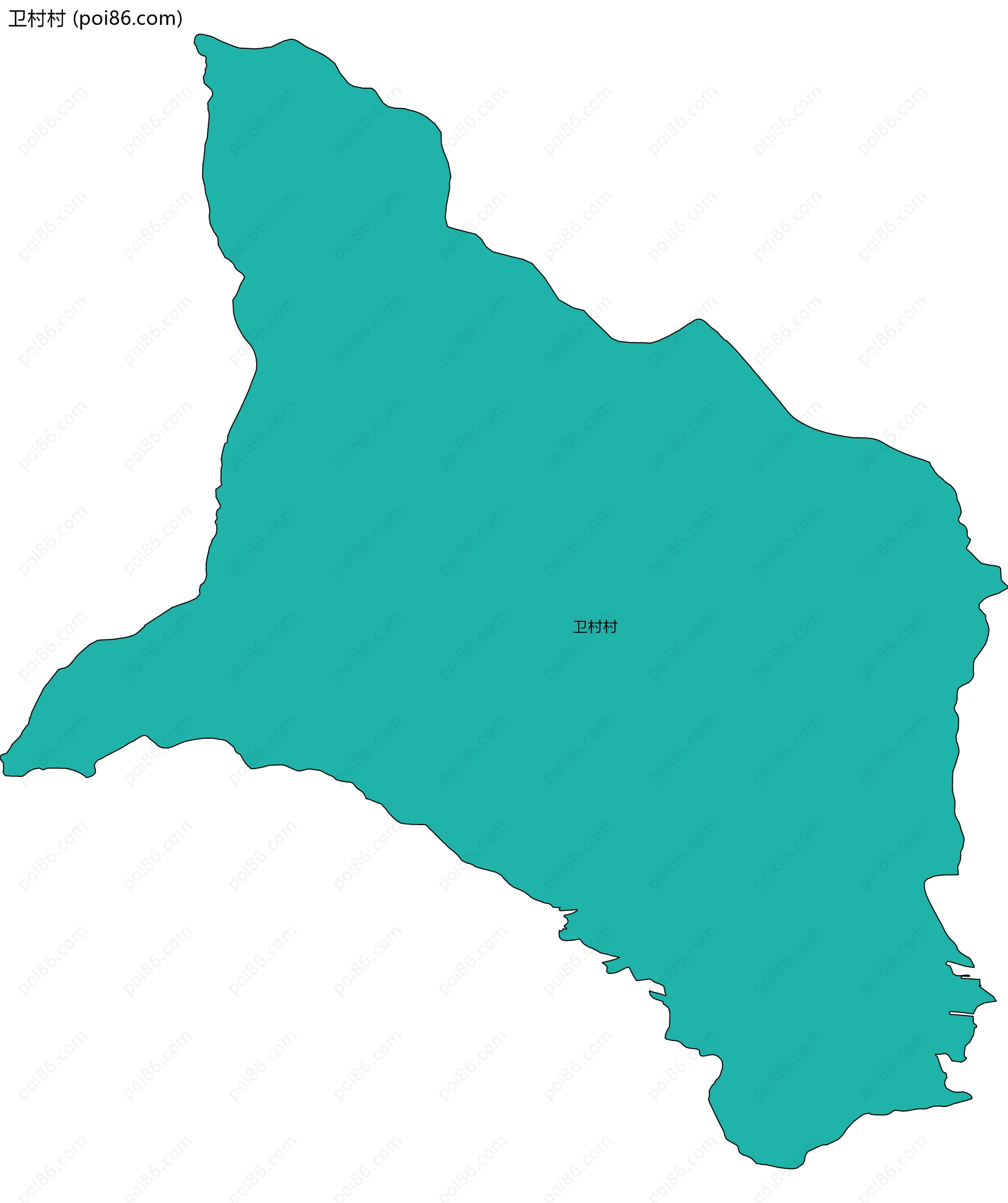 卫村村边界地图