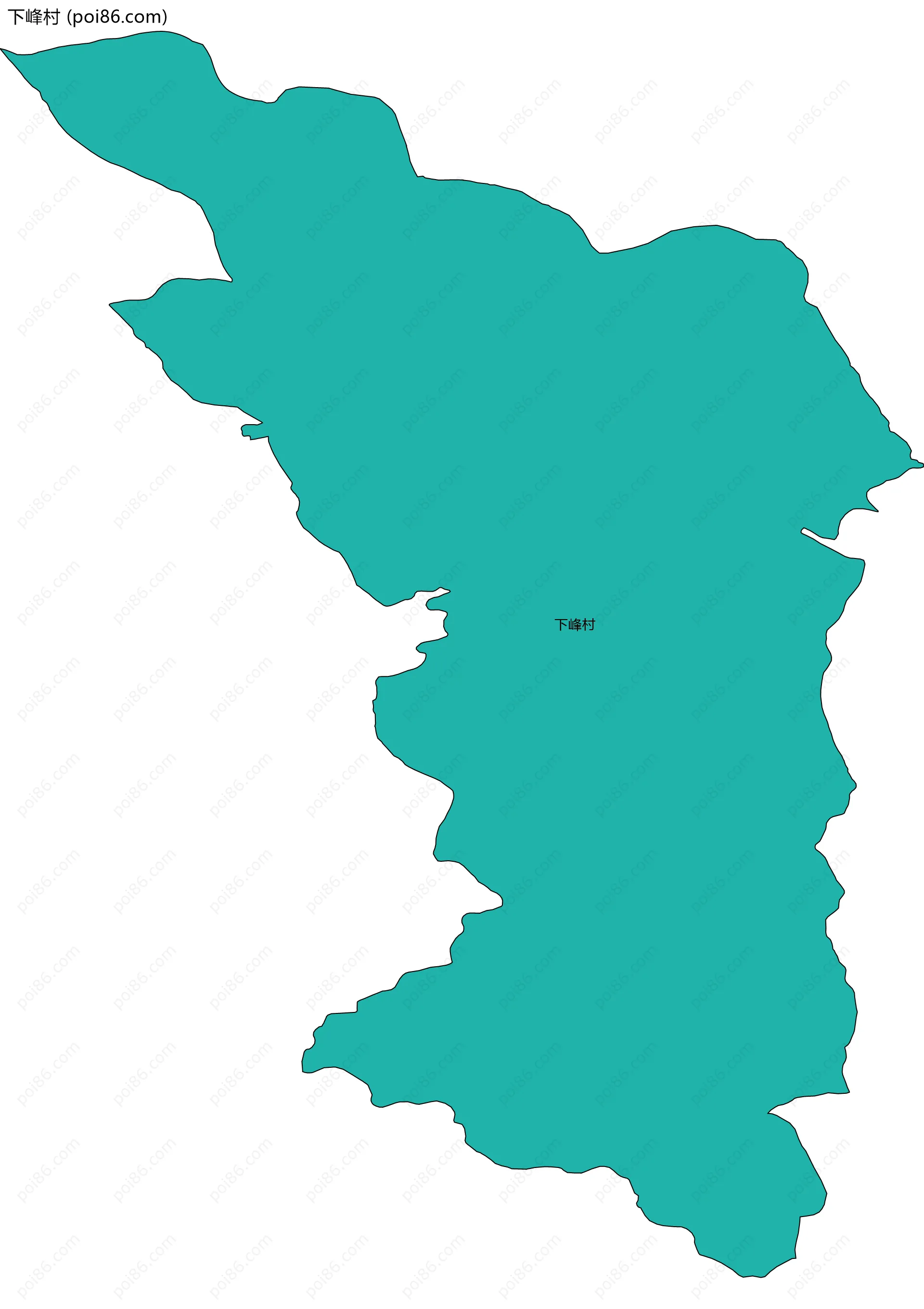 下峰村边界地图