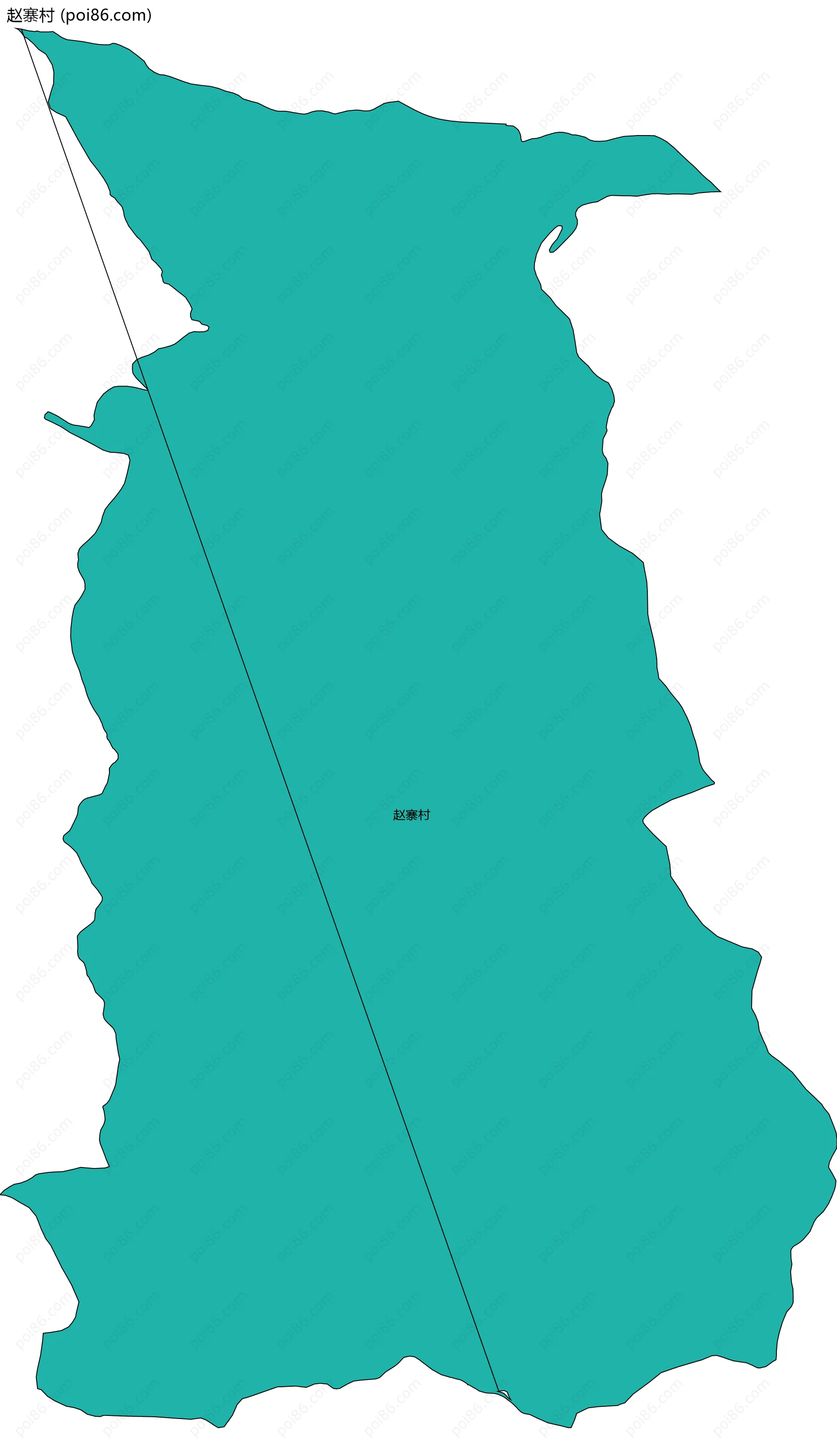 赵寨村边界地图