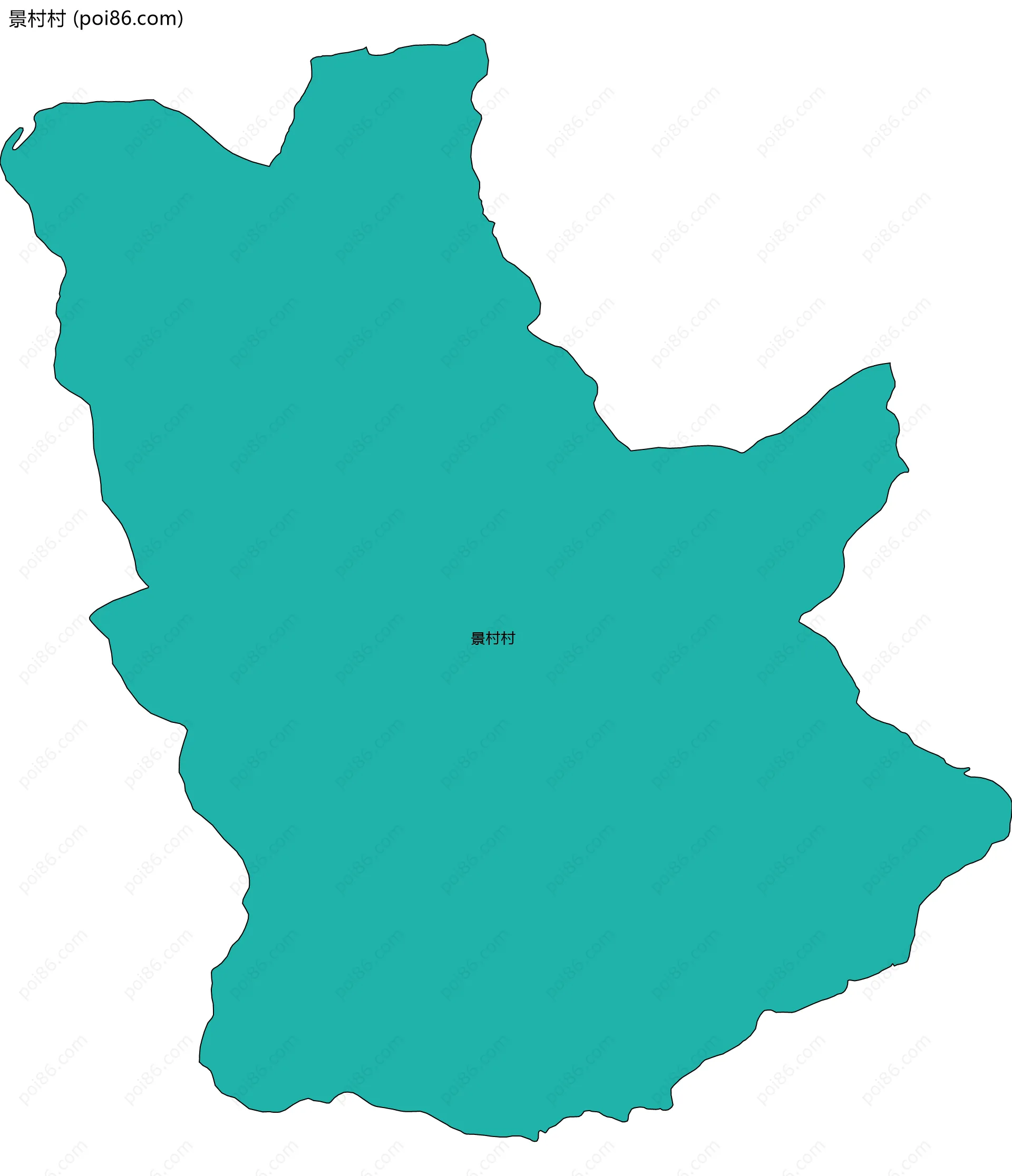 景村村边界地图