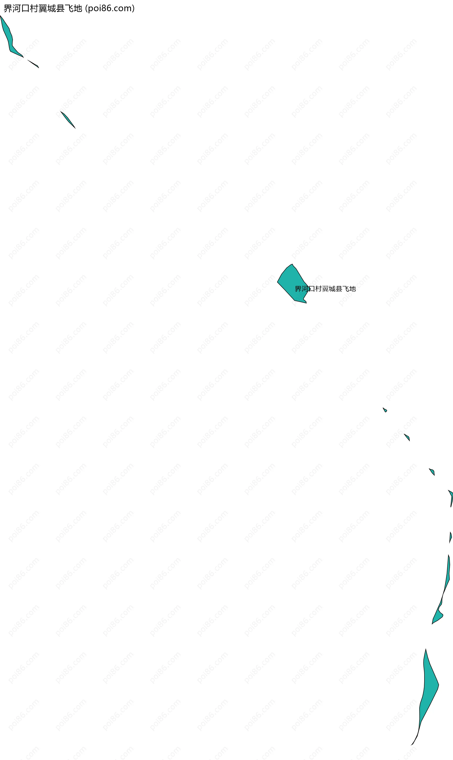 界河口村翼城县飞地边界地图