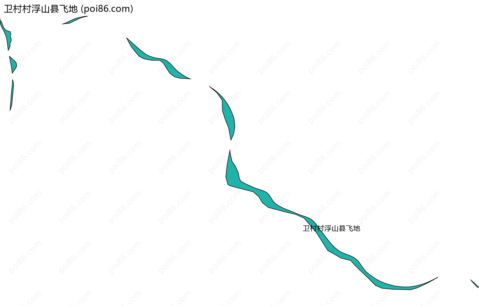 卫村村浮山县飞地边界地图