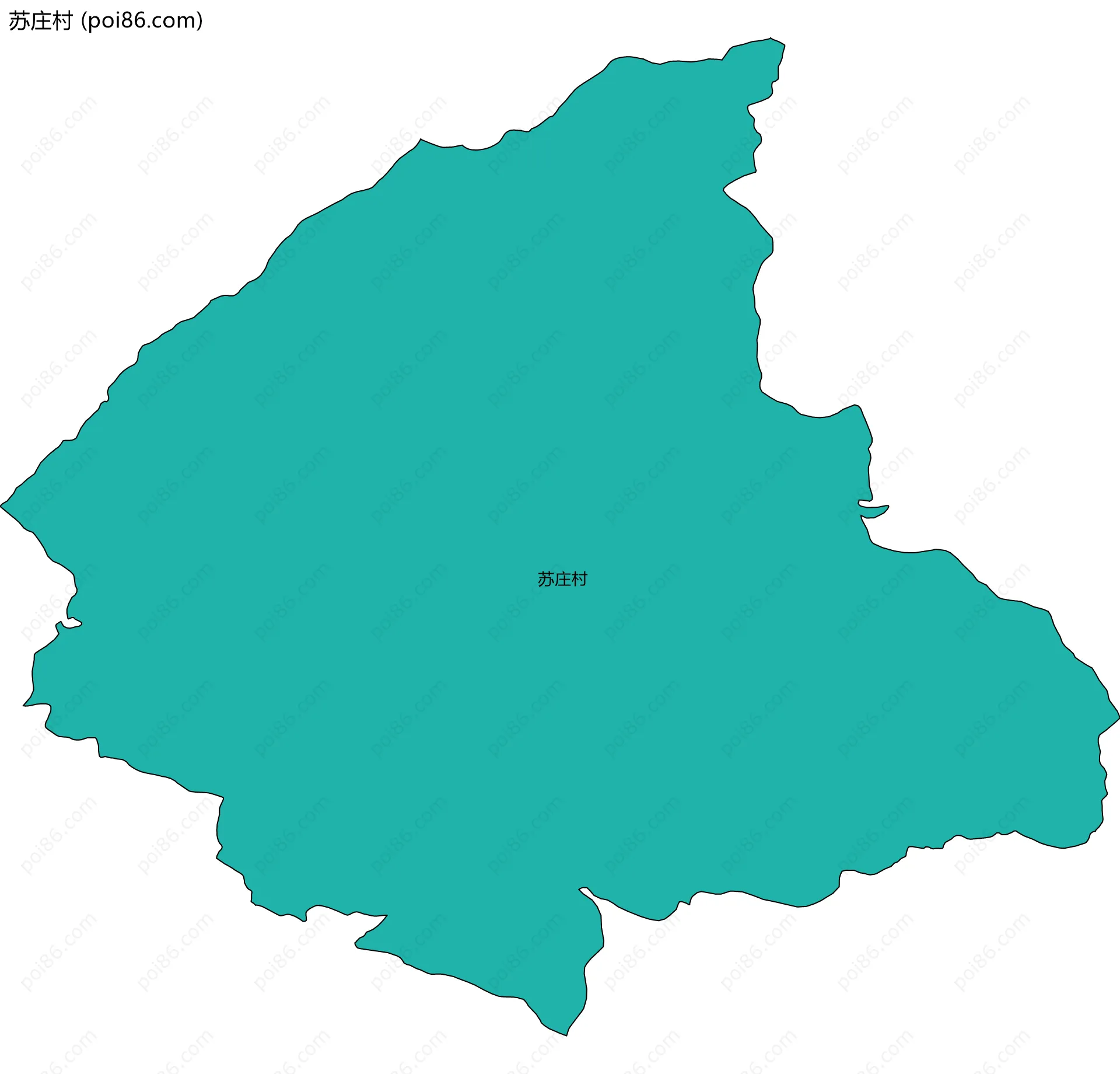 苏庄村边界地图