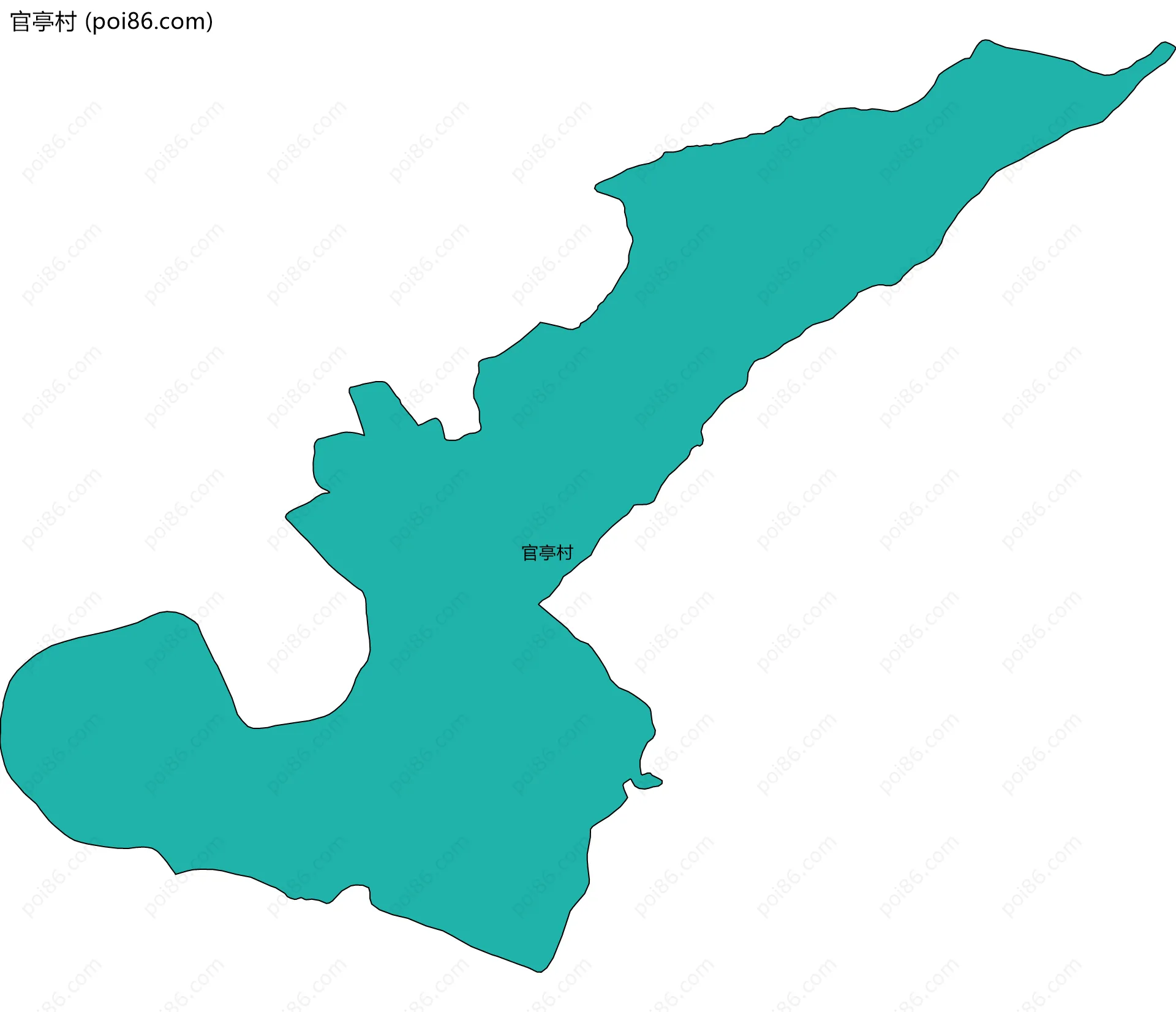 官亭村边界地图