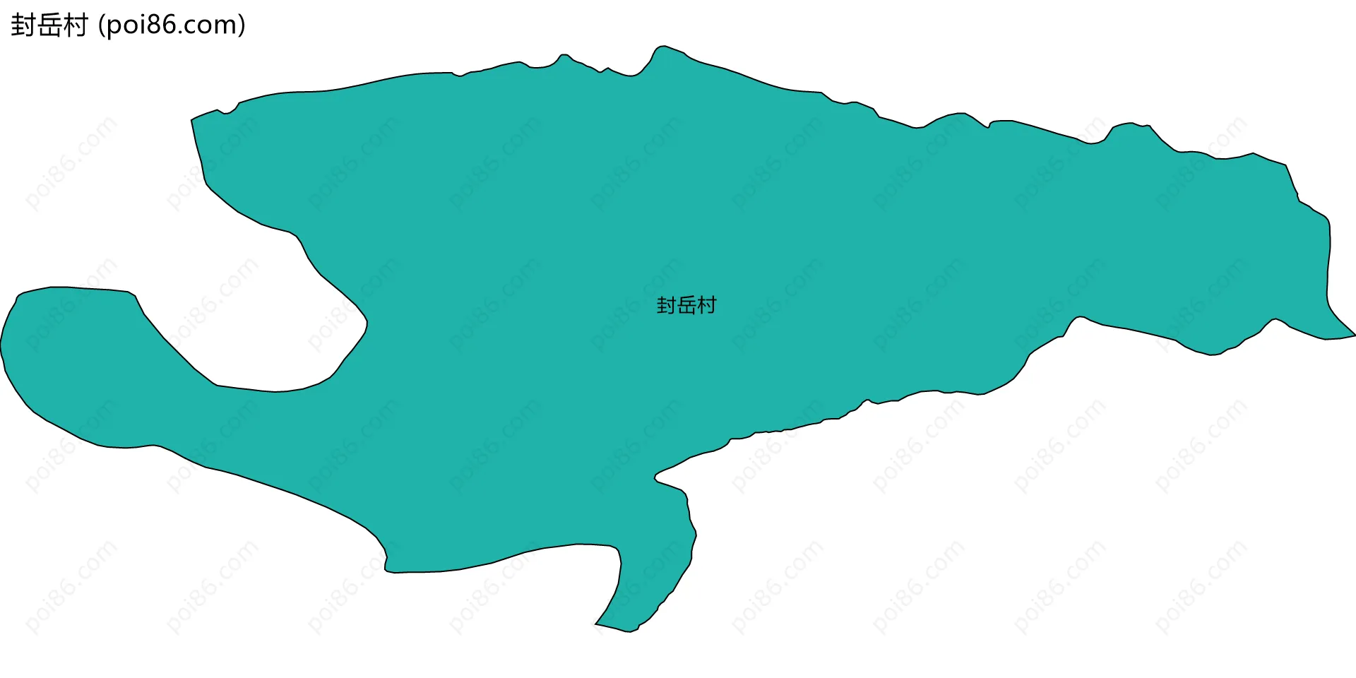 封岳村边界地图