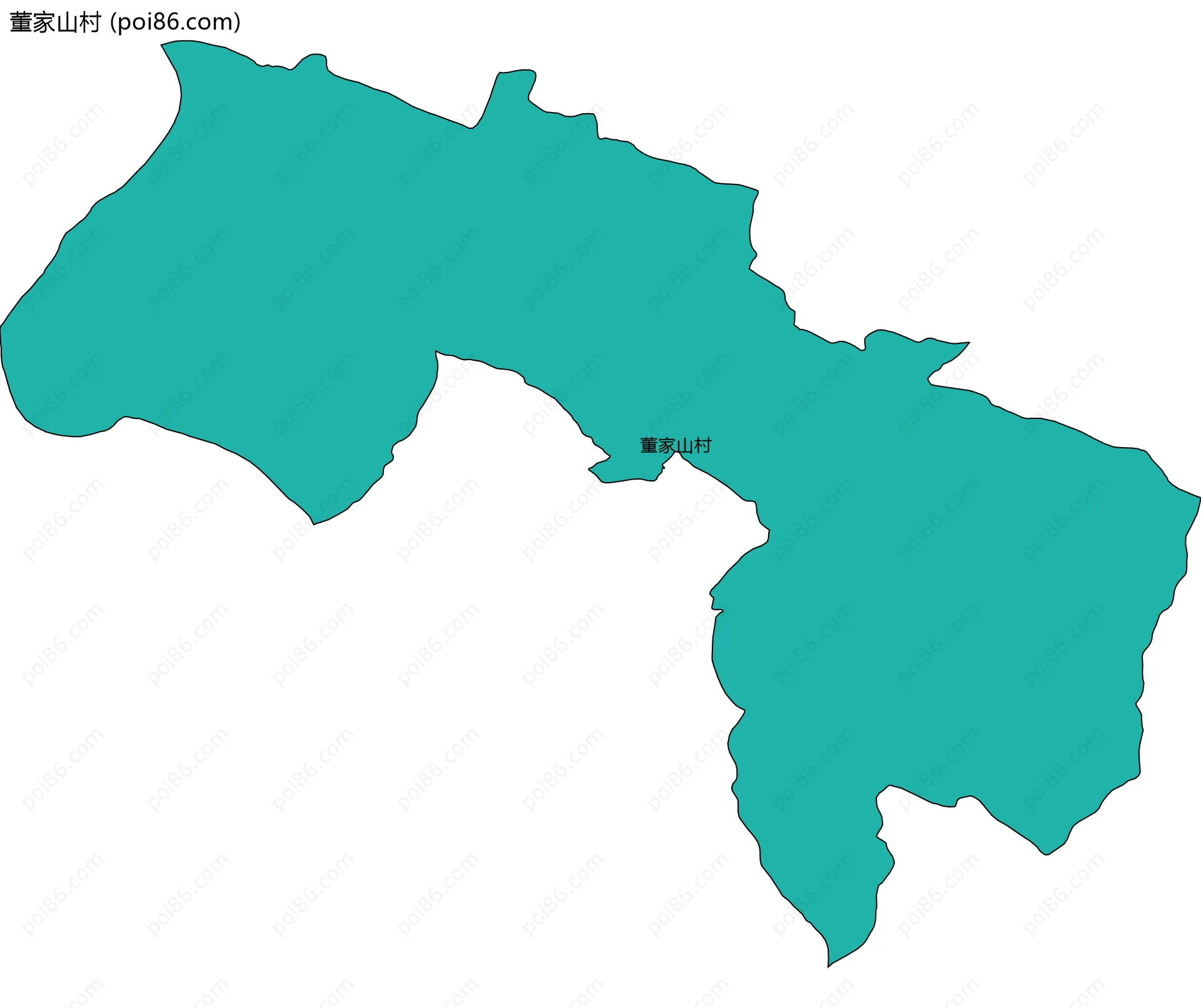 董家山村边界地图