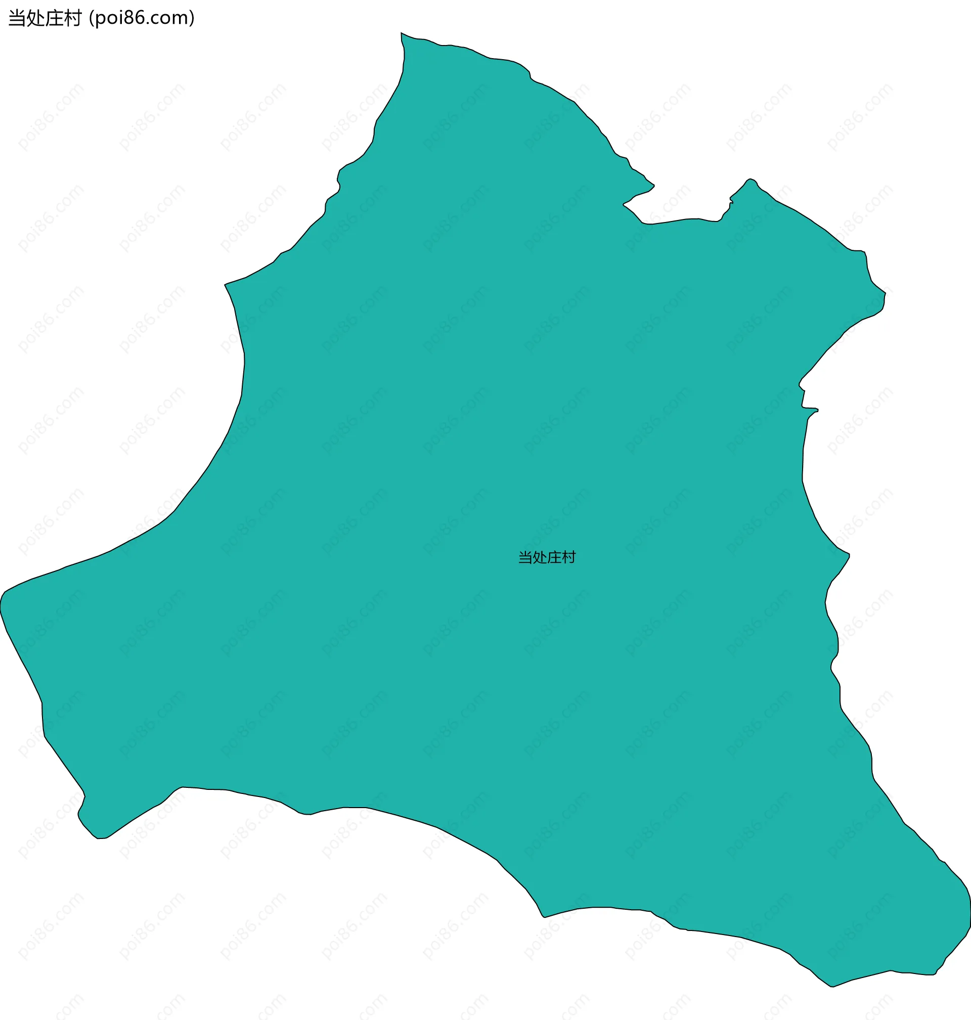 当处庄村边界地图