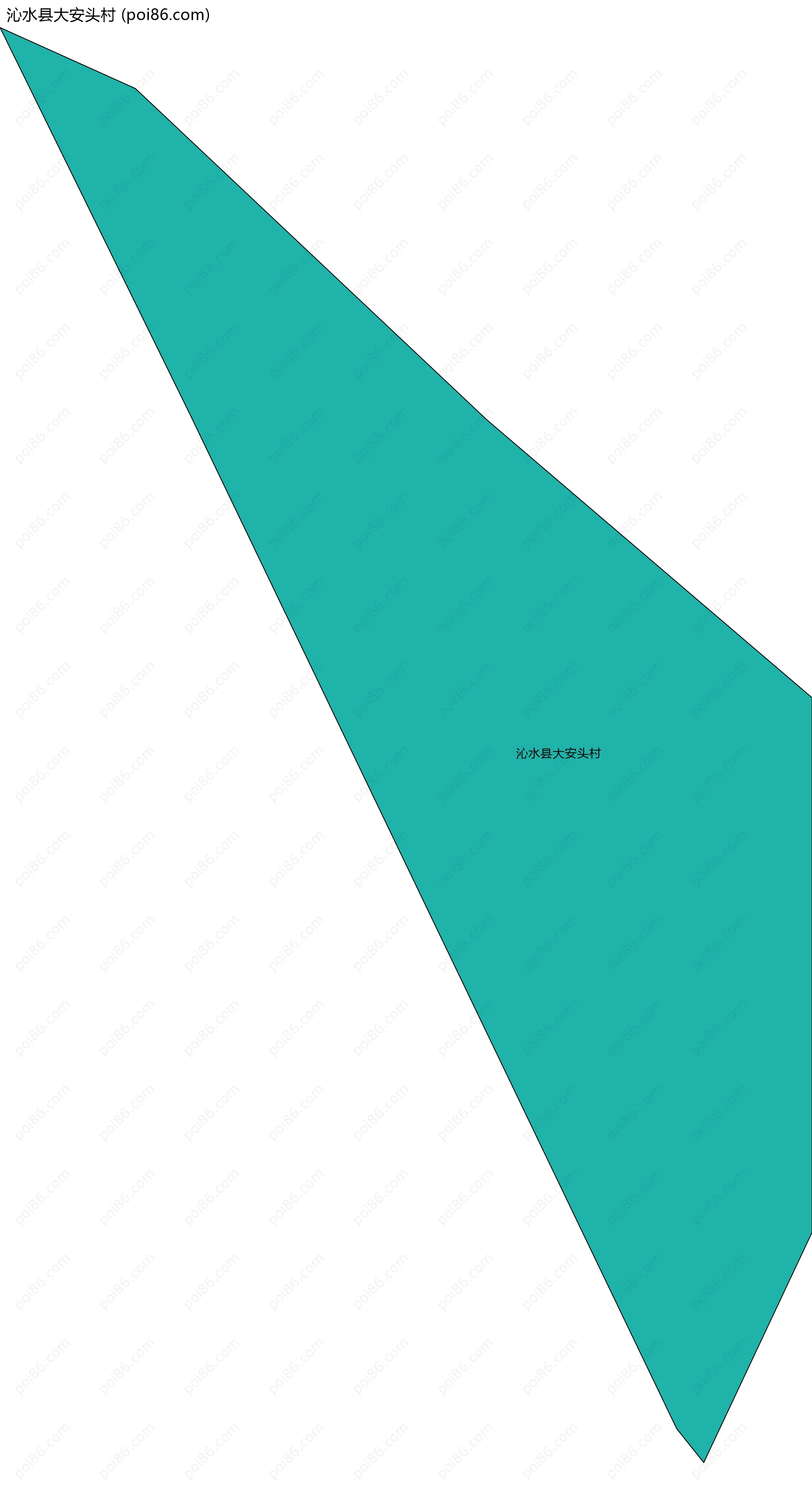 沁水县大安头村边界地图