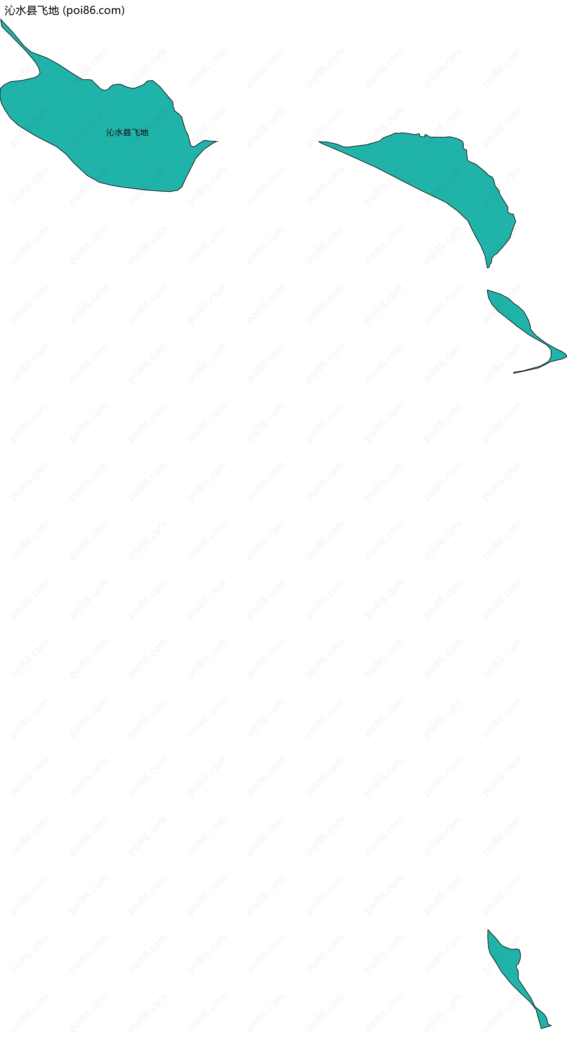 沁水县飞地边界地图