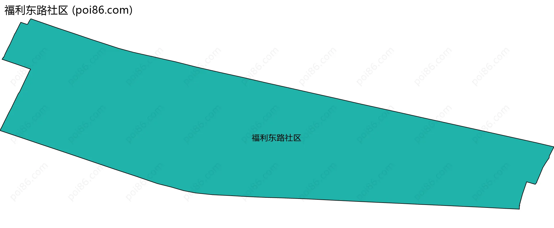 福利东路社区边界地图