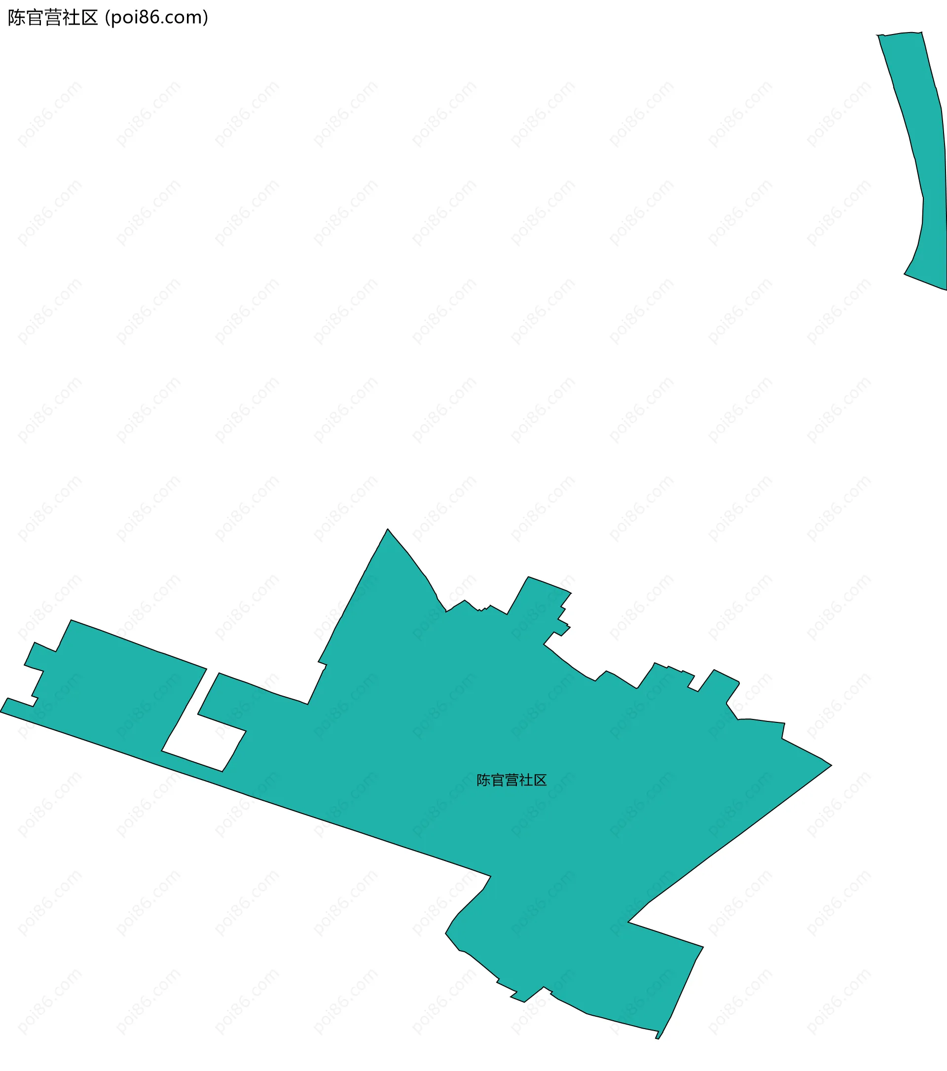 陈官营社区边界地图