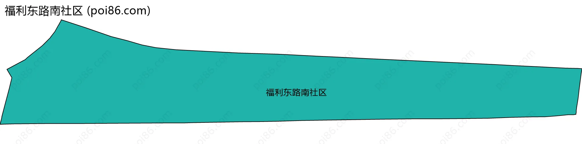 福利东路南社区边界地图