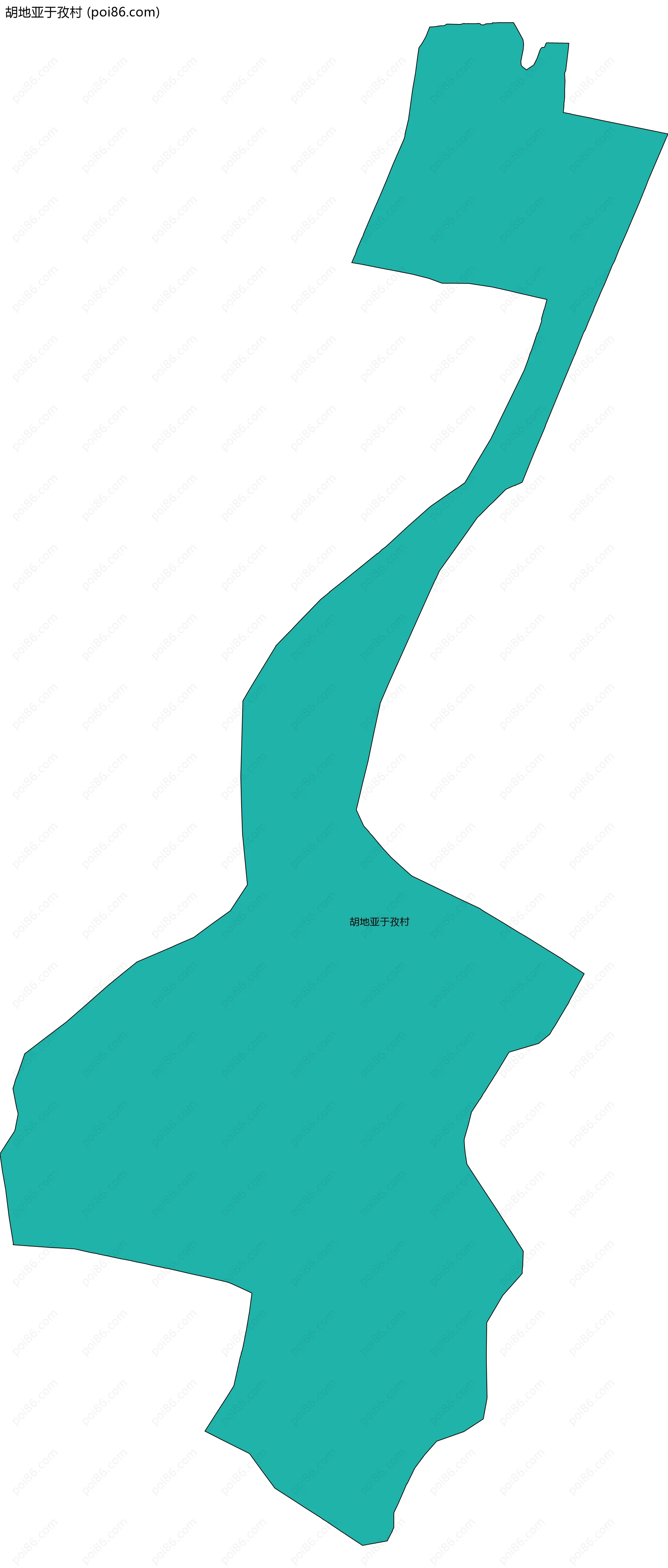 胡地亚于孜村边界地图