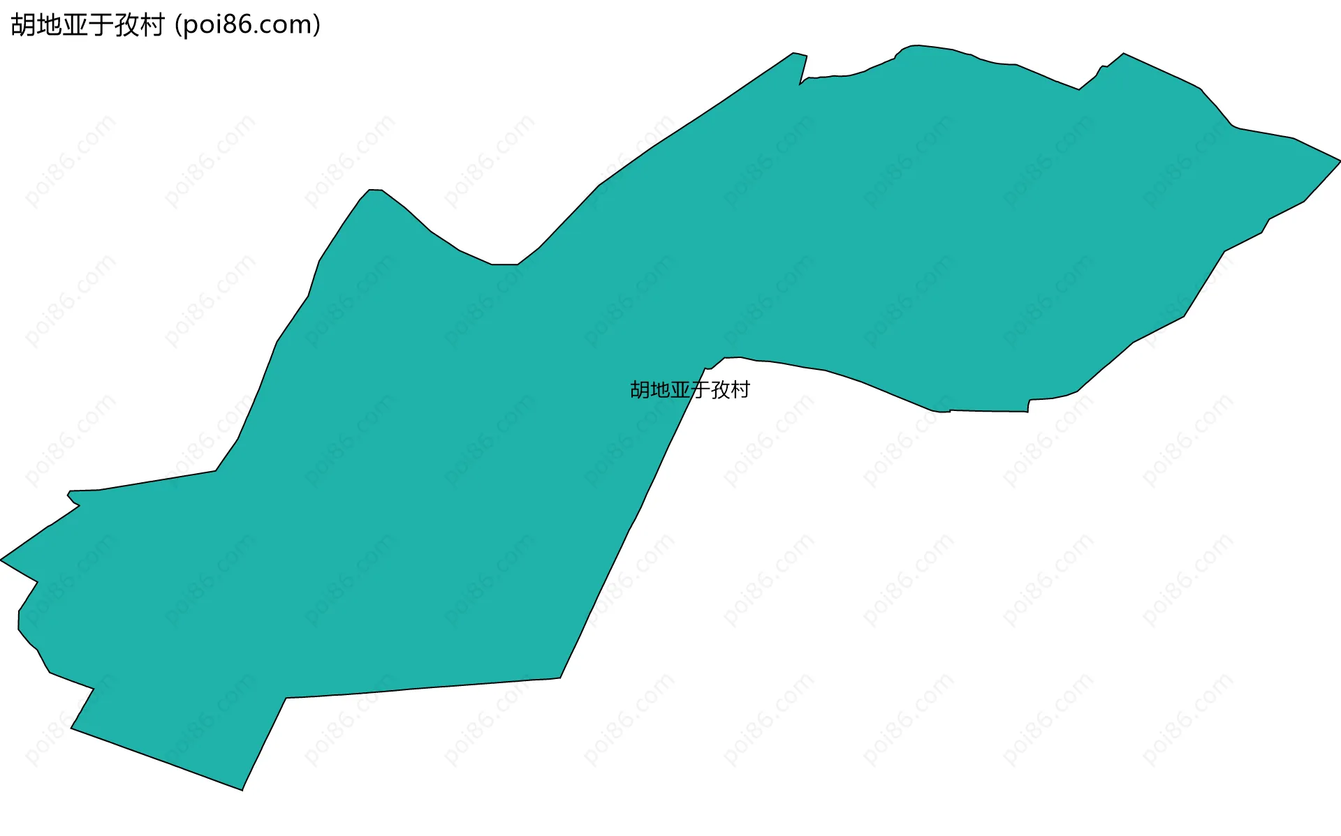 胡地亚于孜村边界地图