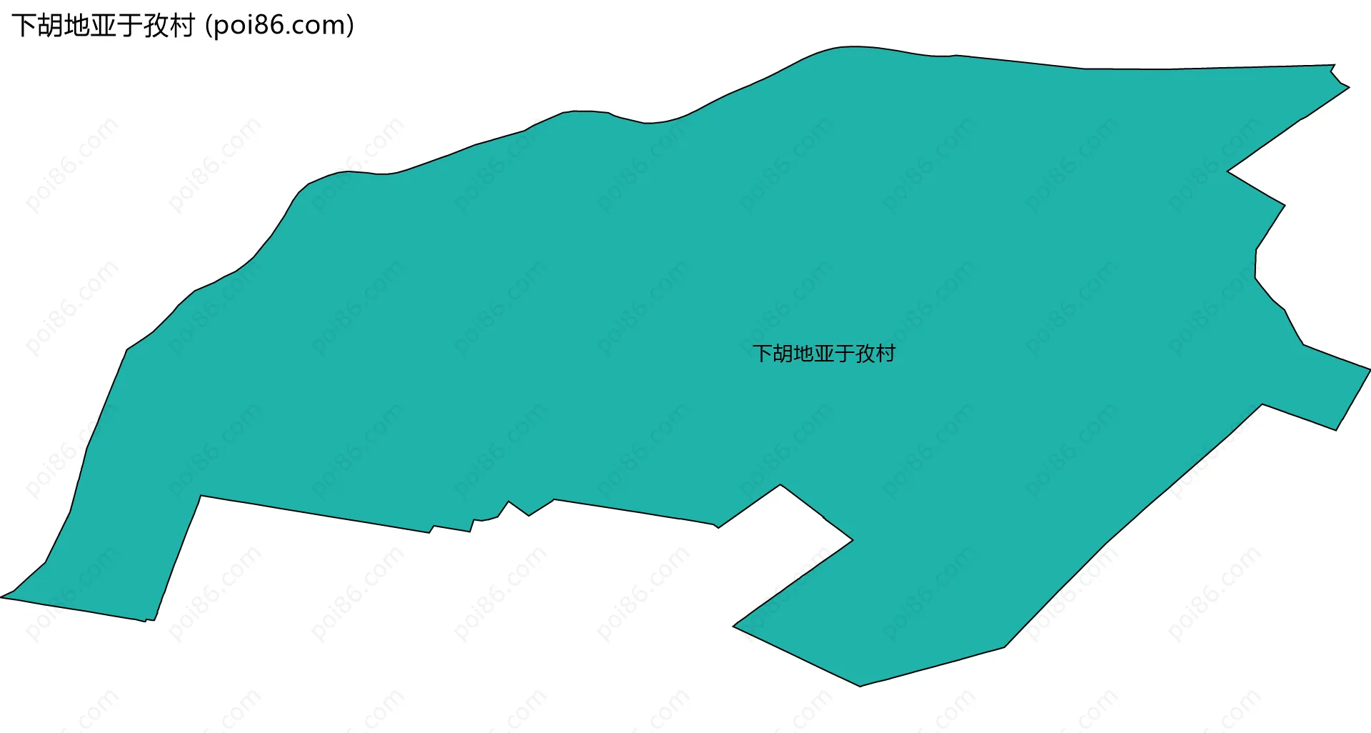 下胡地亚于孜村边界地图