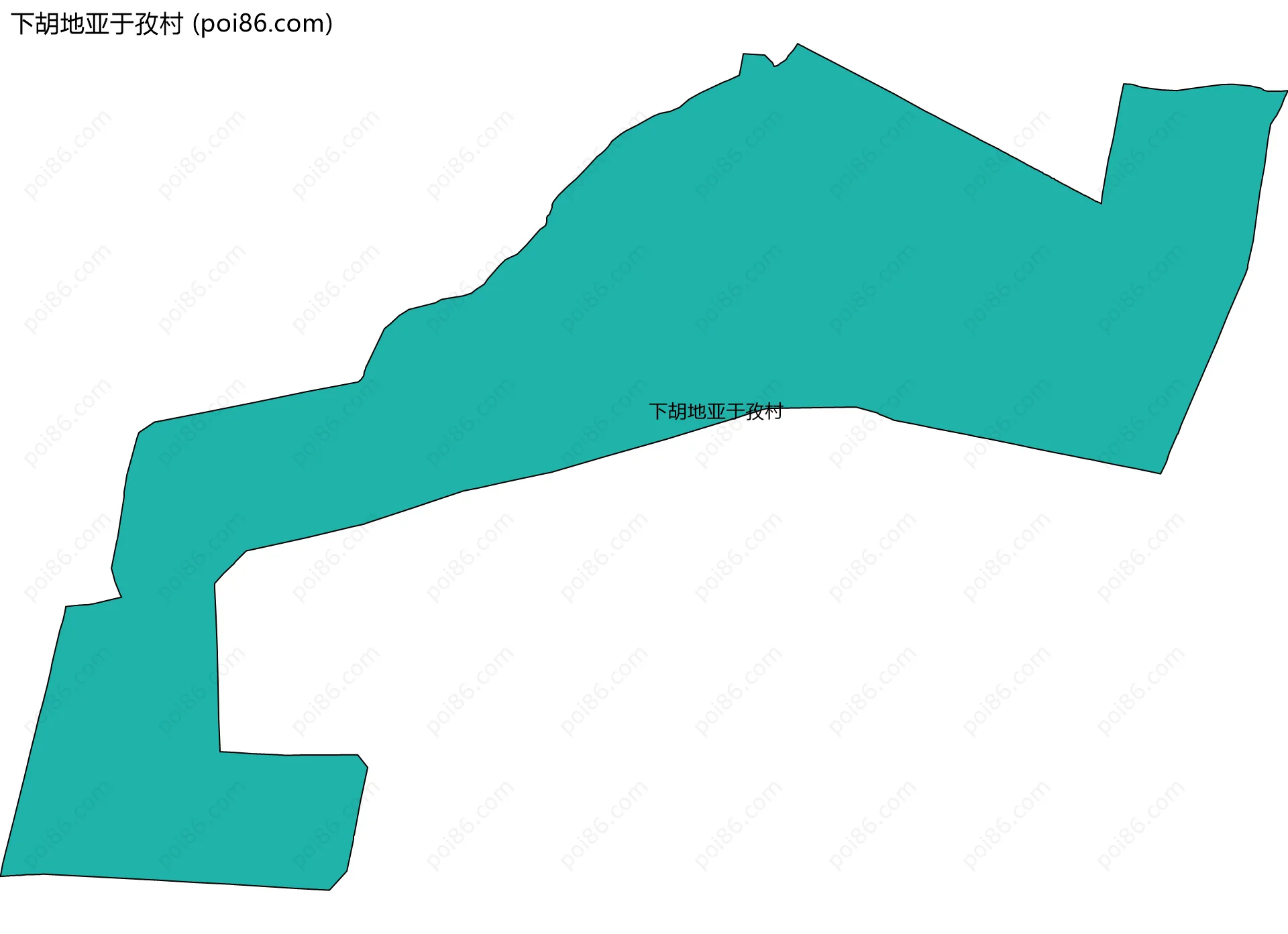 下胡地亚于孜村边界地图