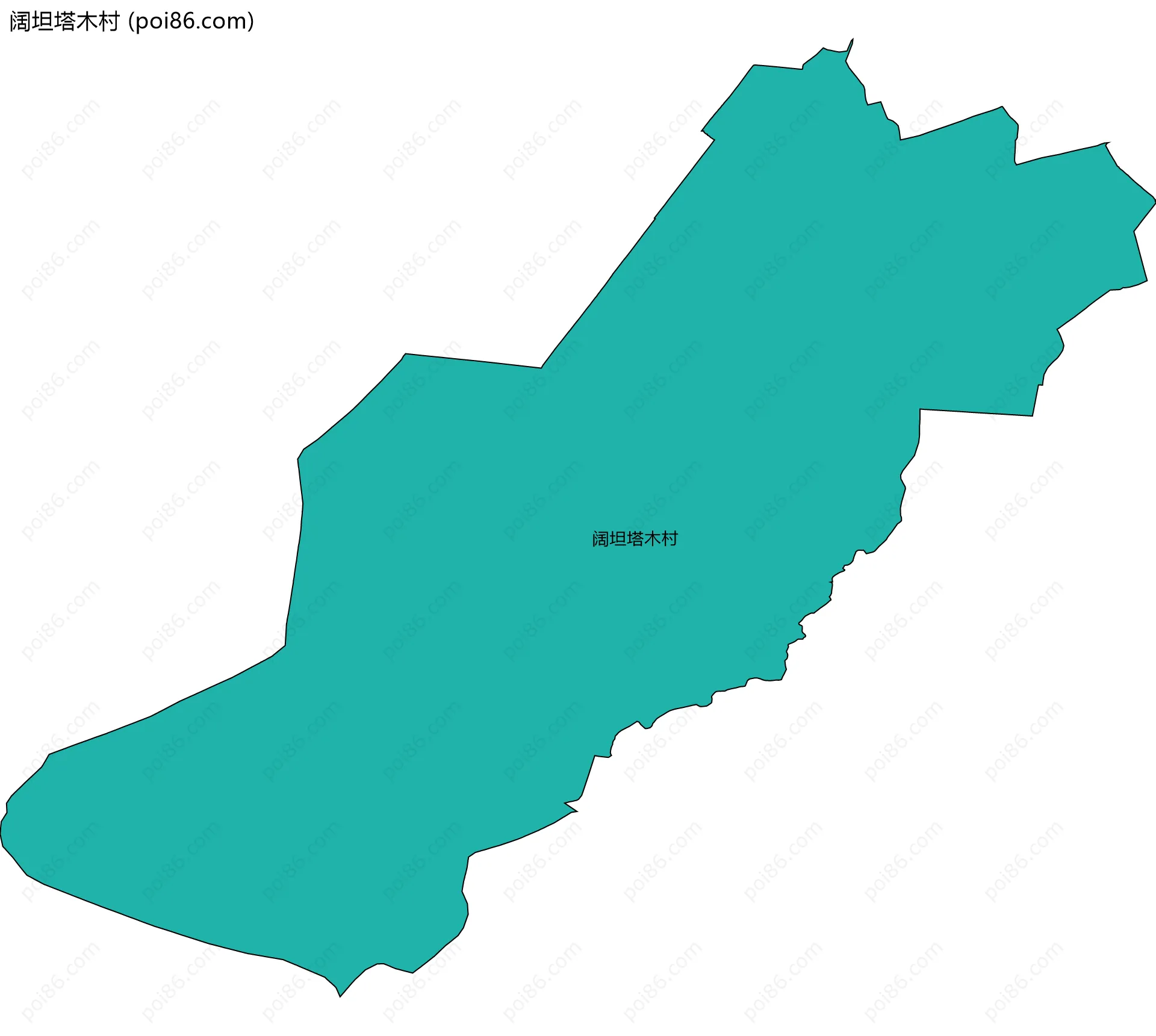 阔坦塔木村边界地图