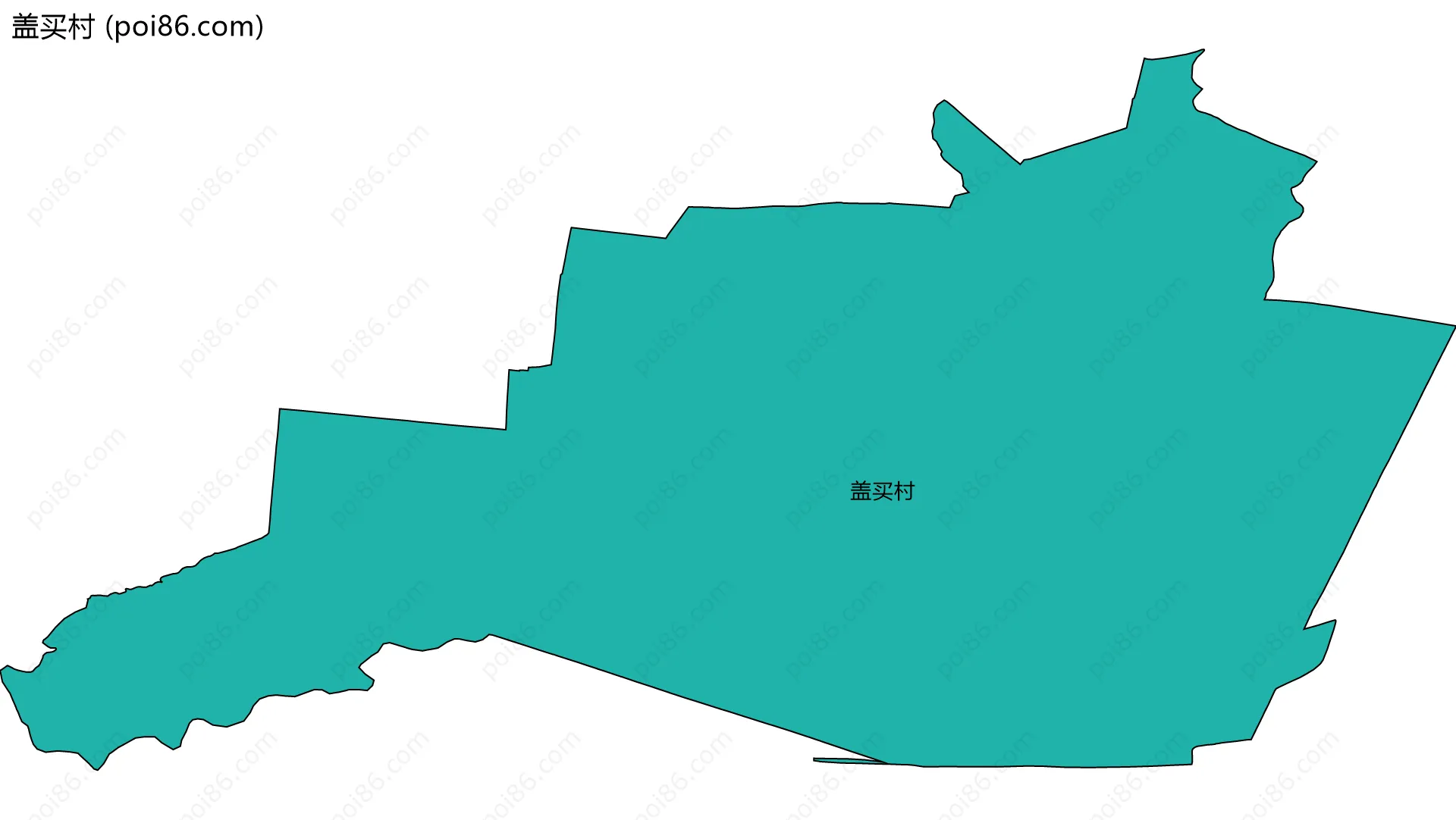 盖买村边界地图