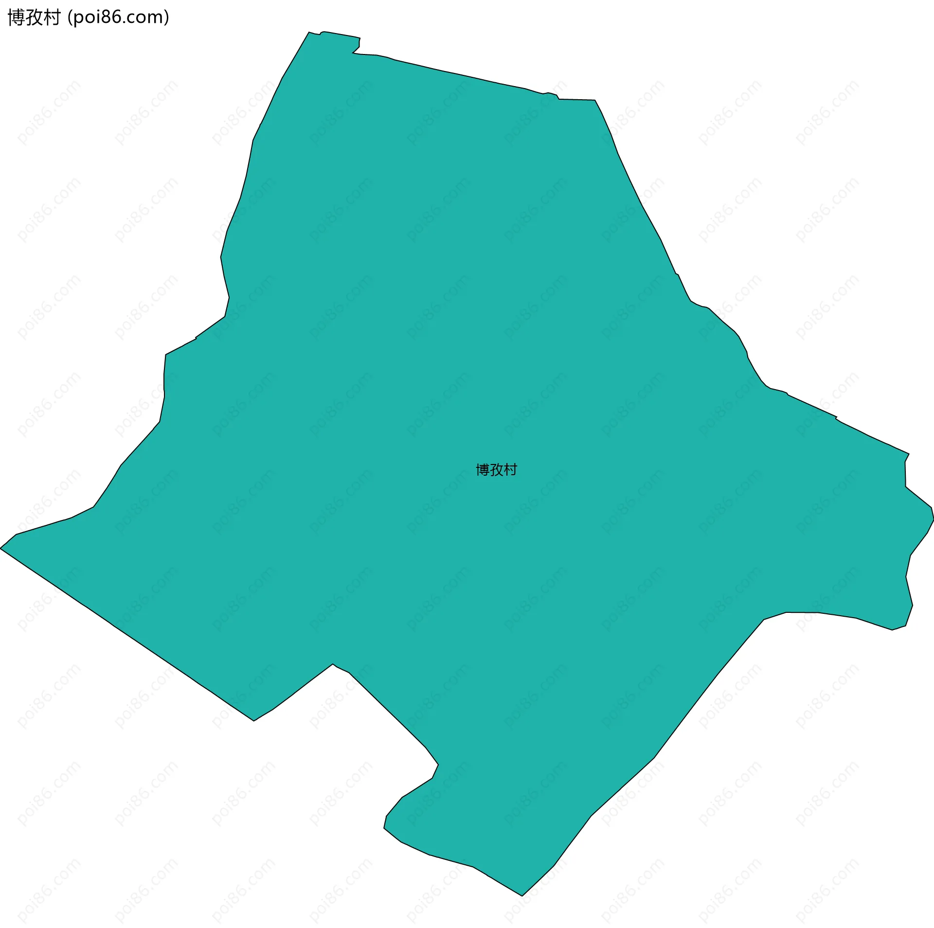 博孜村边界地图