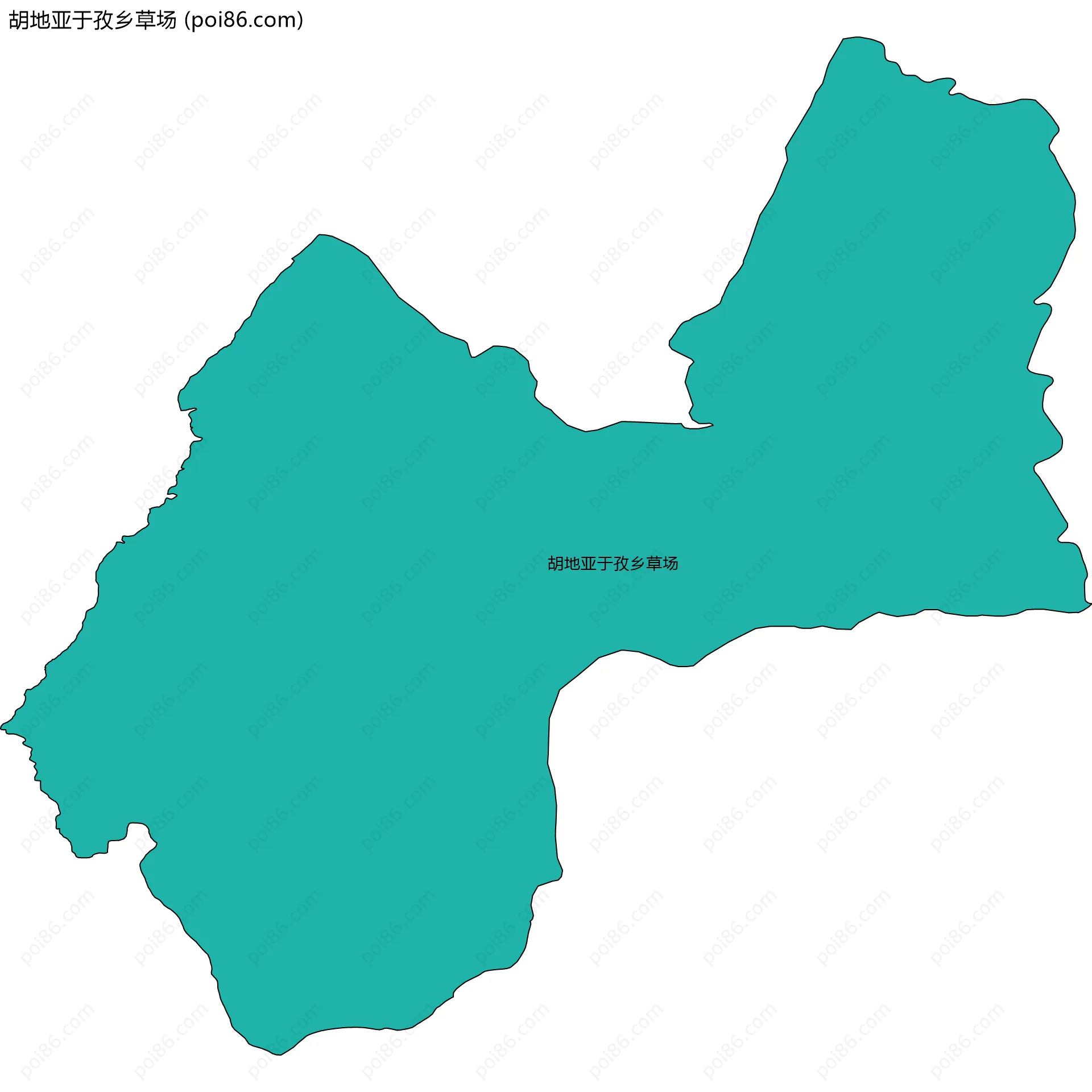 胡地亚于孜乡草场边界地图