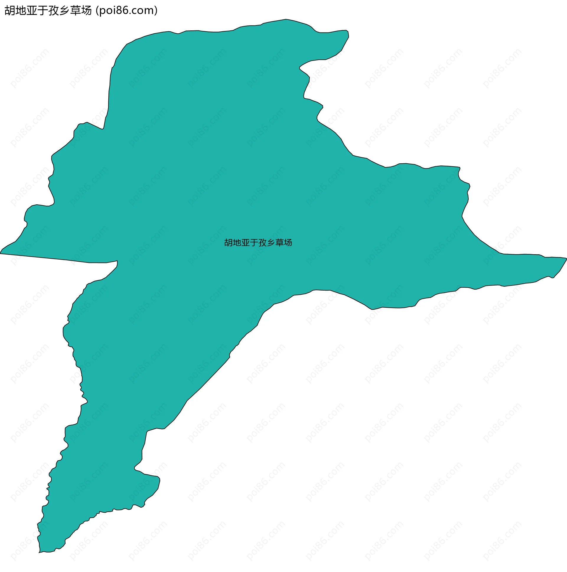 胡地亚于孜乡草场边界地图