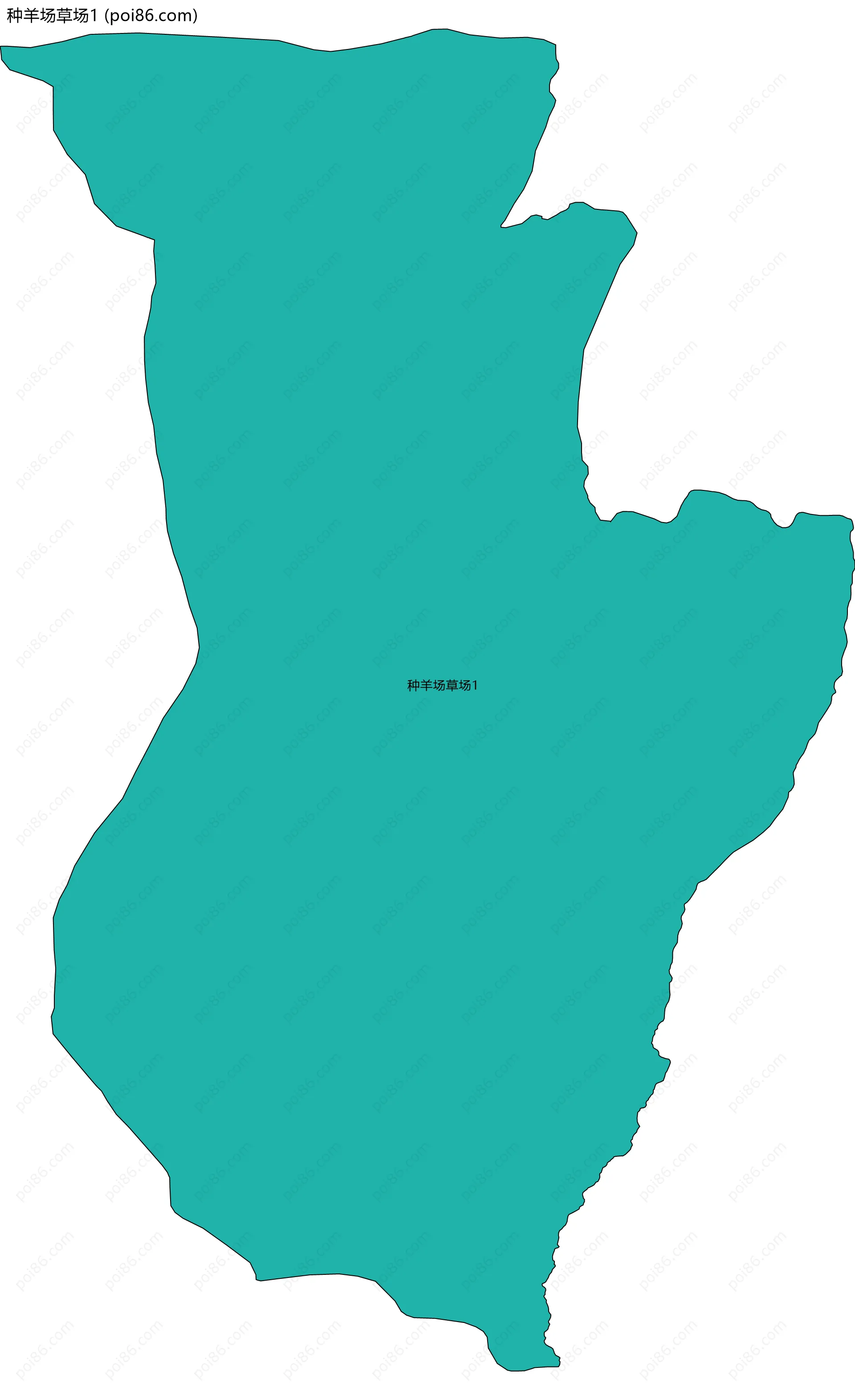 种羊场草场1边界地图