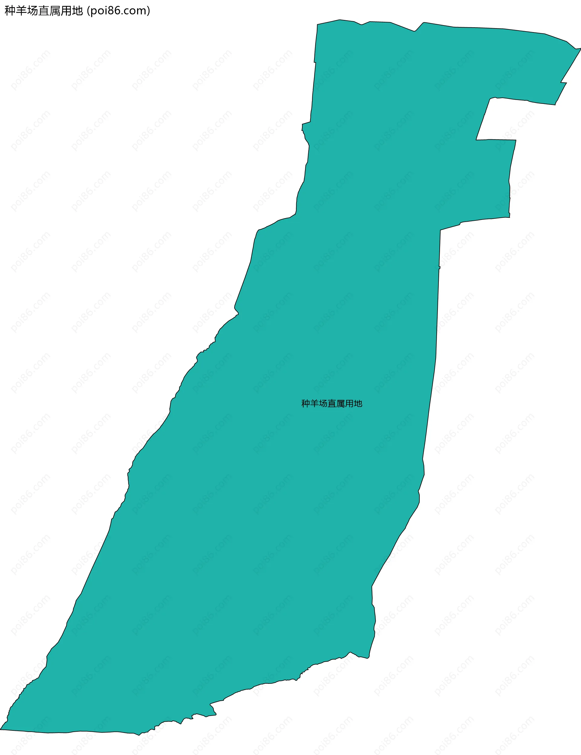 种羊场直属用地边界地图