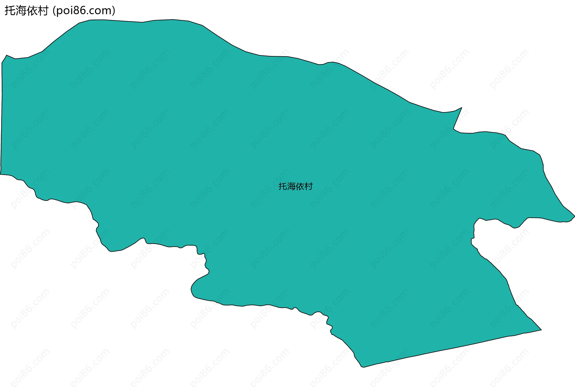 托海依村边界地图