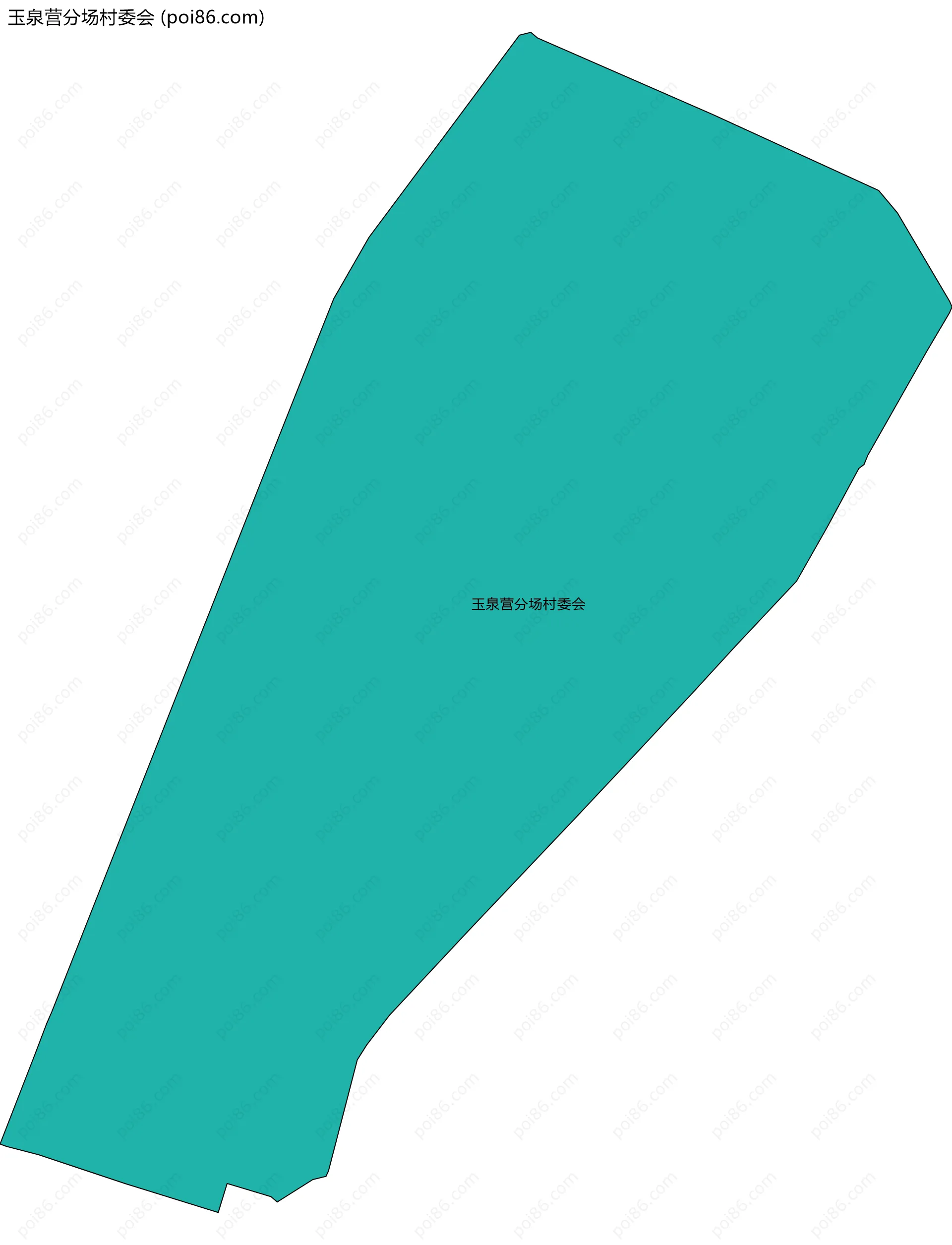 玉泉营分场村委会边界地图