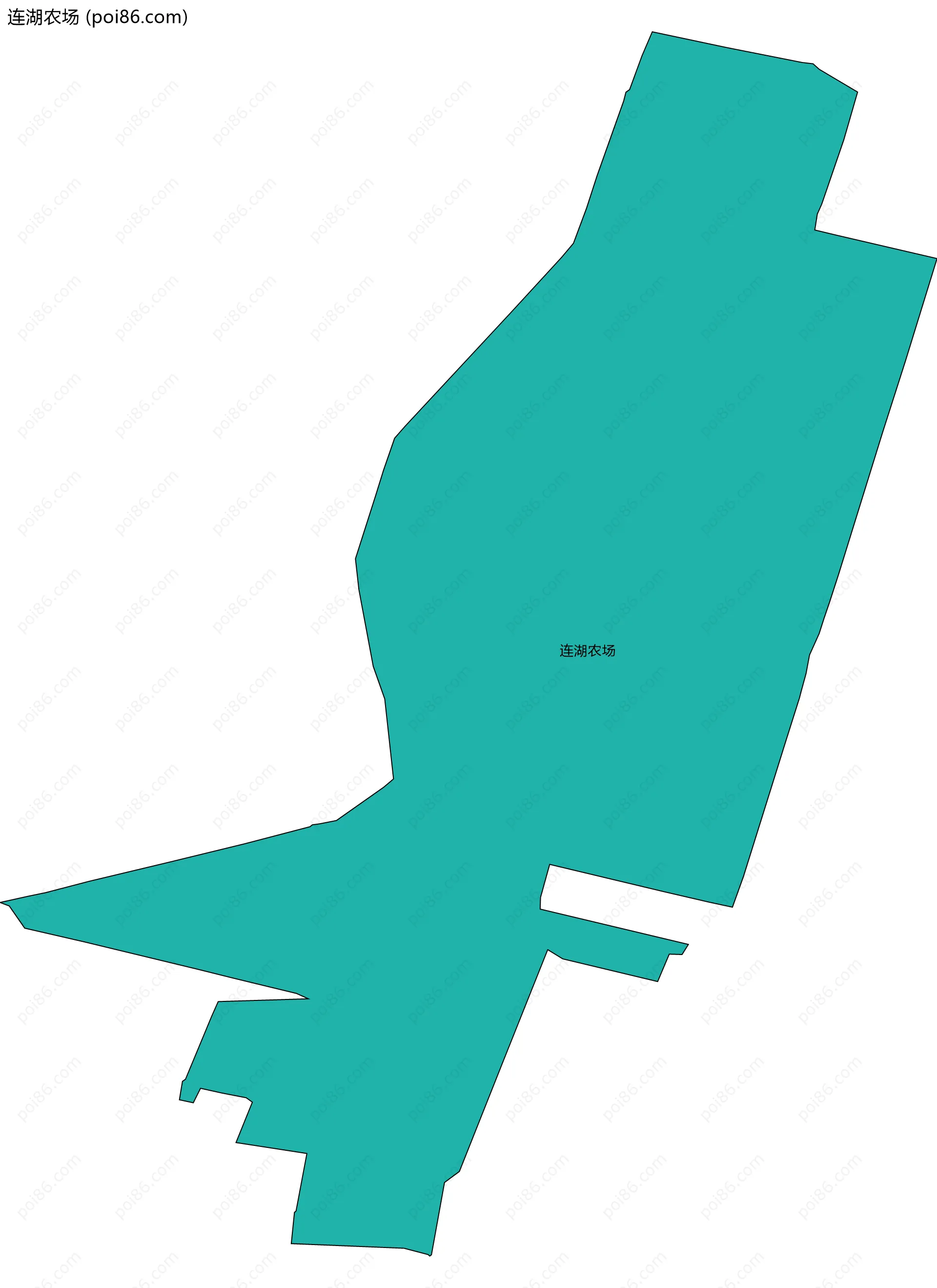 连湖农场边界地图