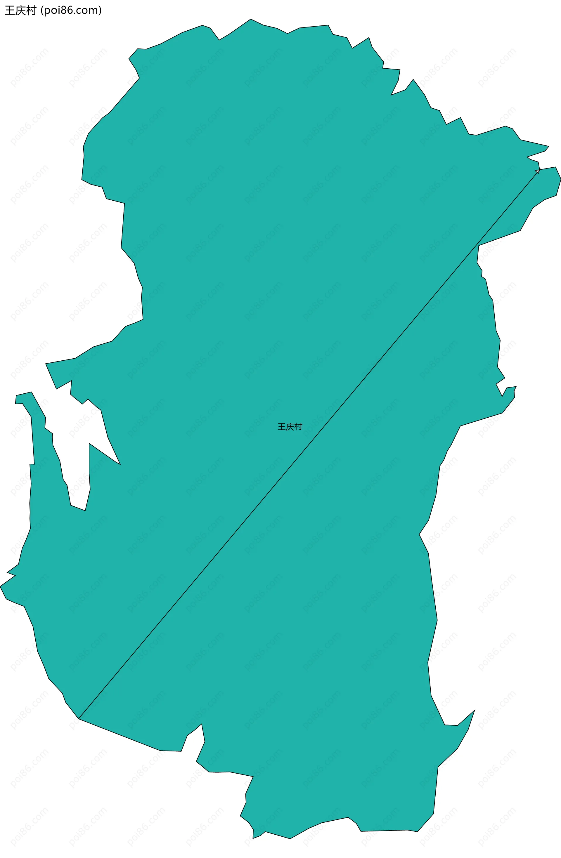 王庆村边界地图