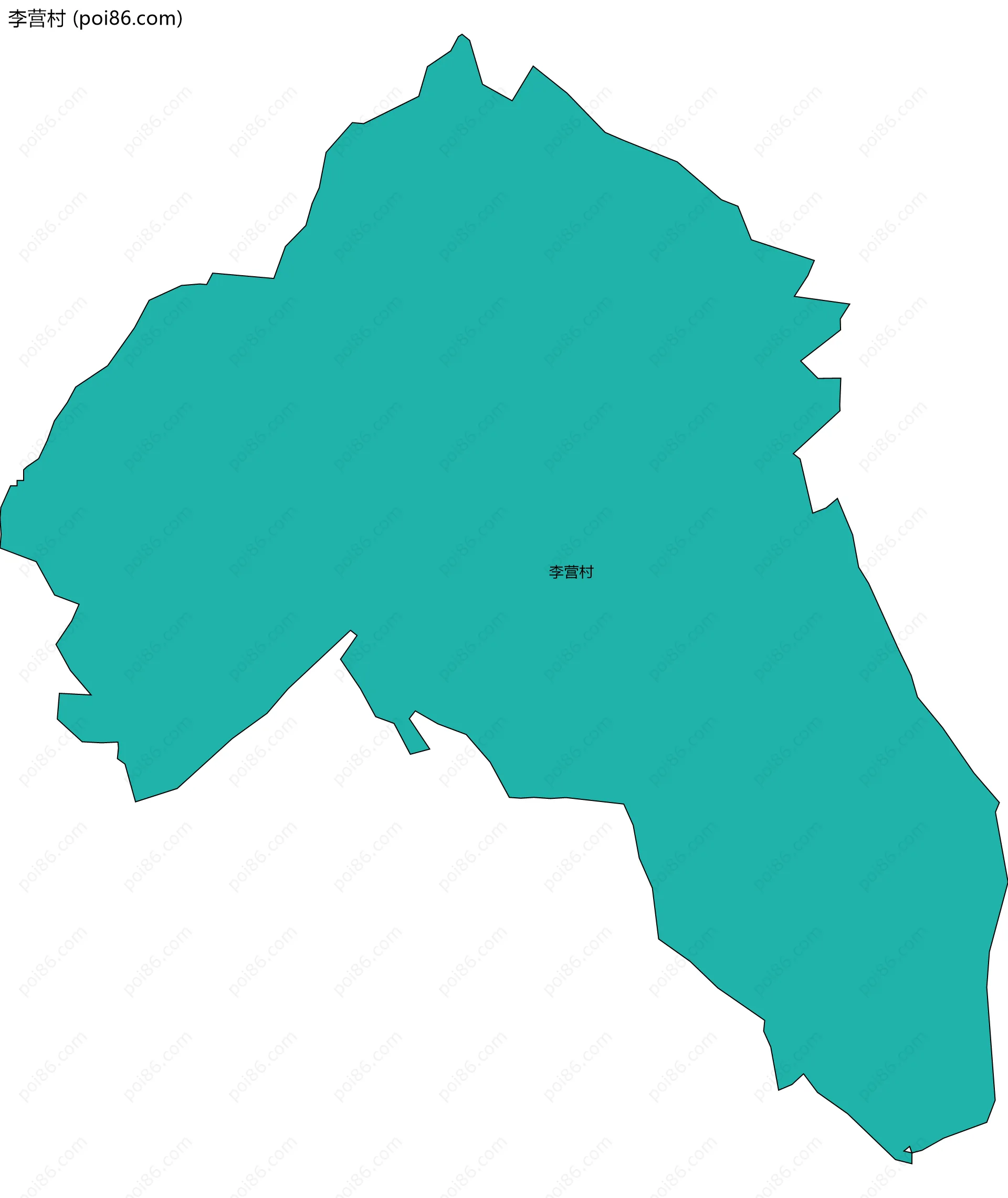 李营村边界地图