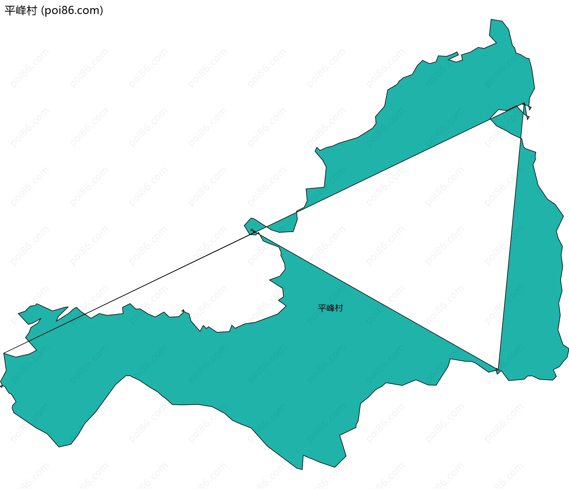平峰村边界地图