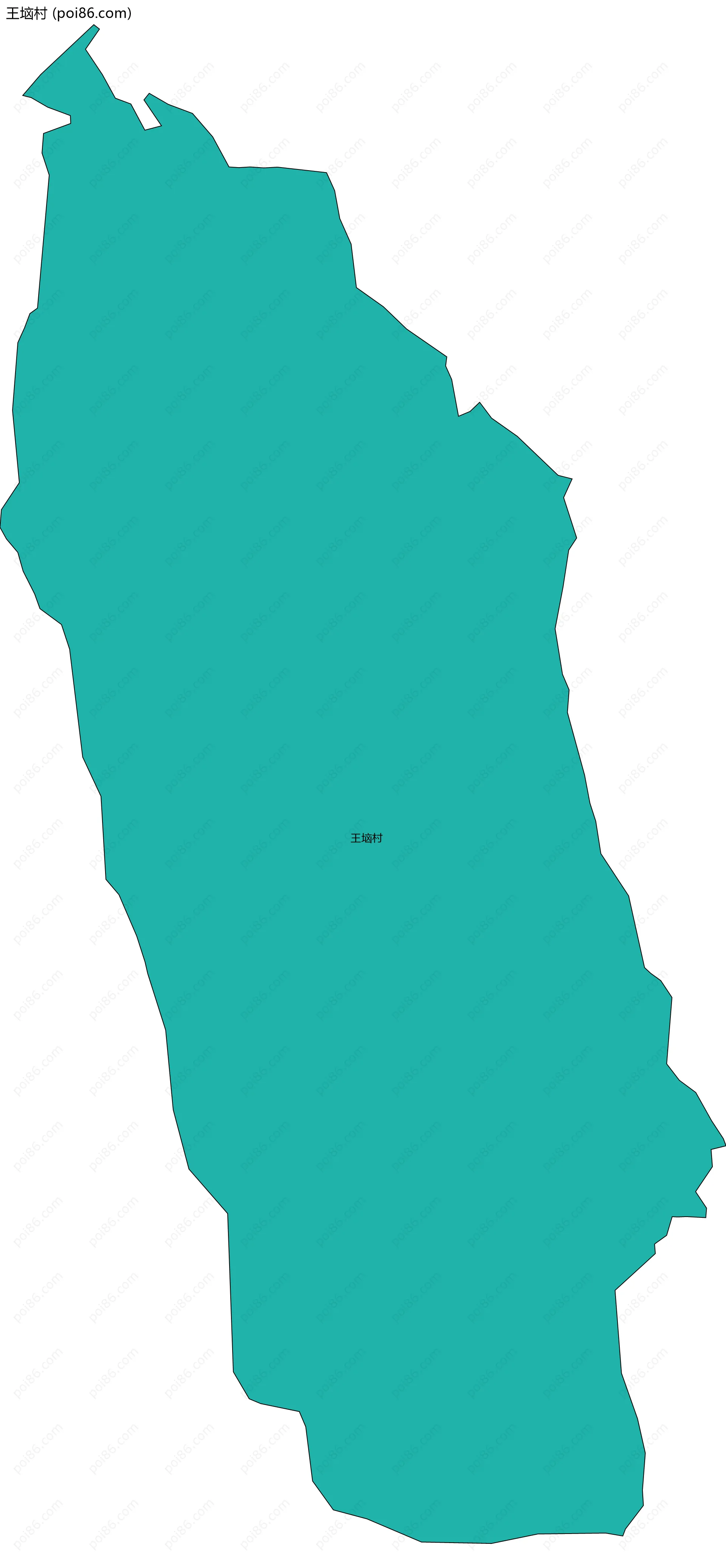 王垴村边界地图