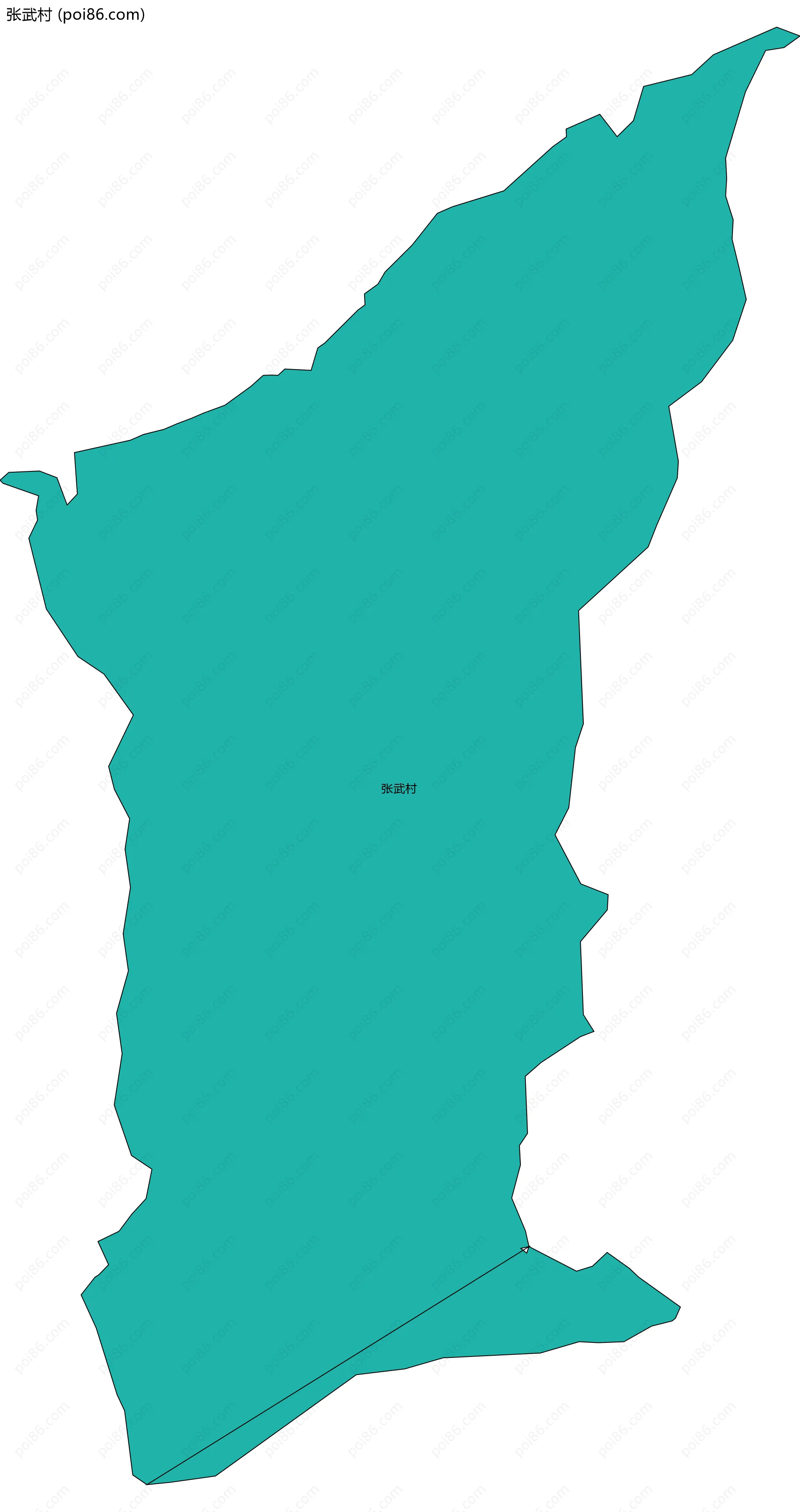 张武村边界地图