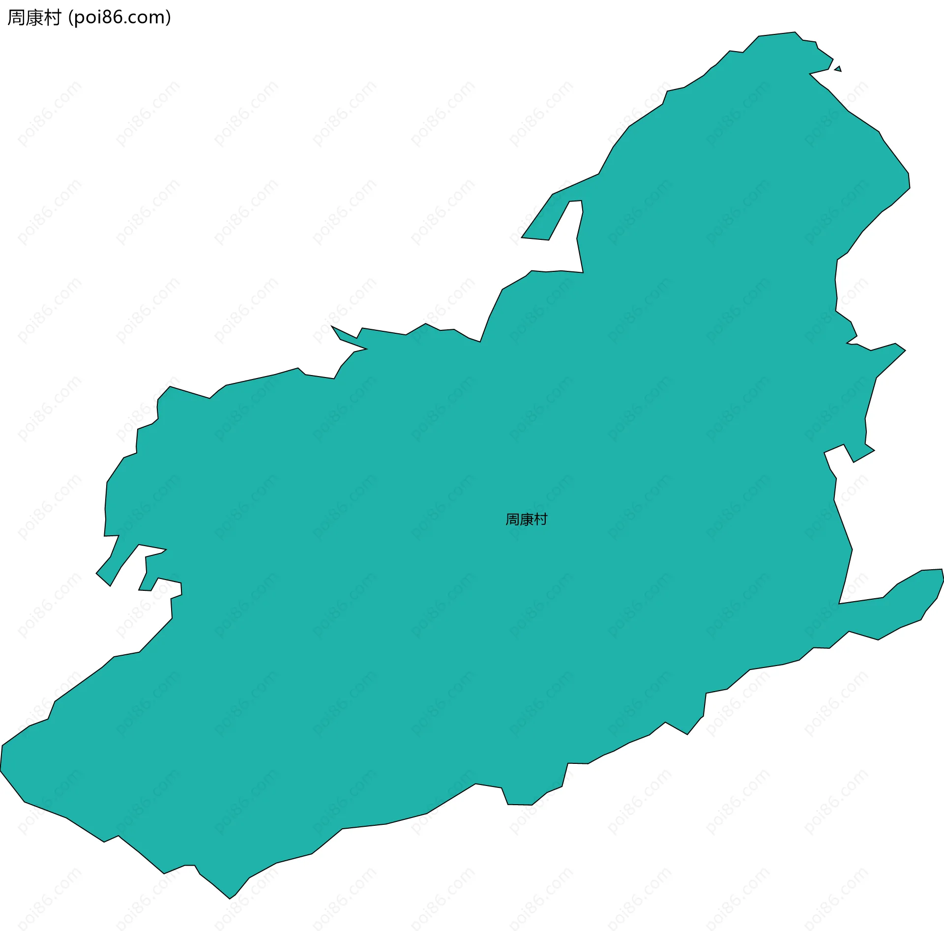 周康村边界地图